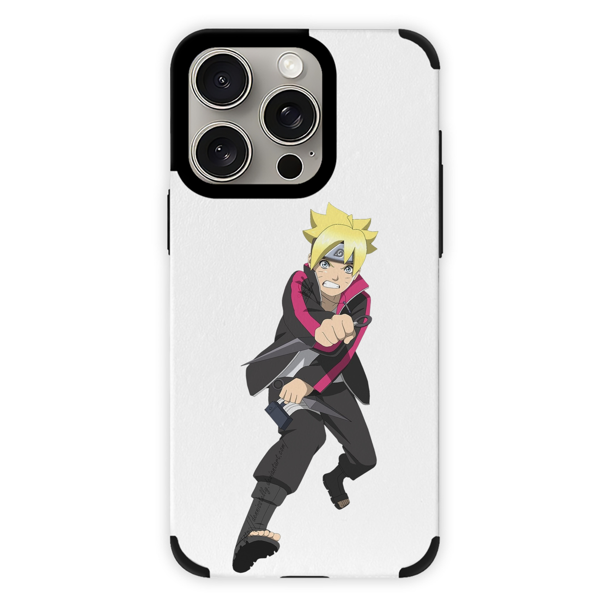 （画像用） NARUTO -ナルト- うずまき ボルト Uzumaki Boruto 【iPhone15ProMax対応】 PUレザー スマホケース 耐衝撃＆黄変防止
