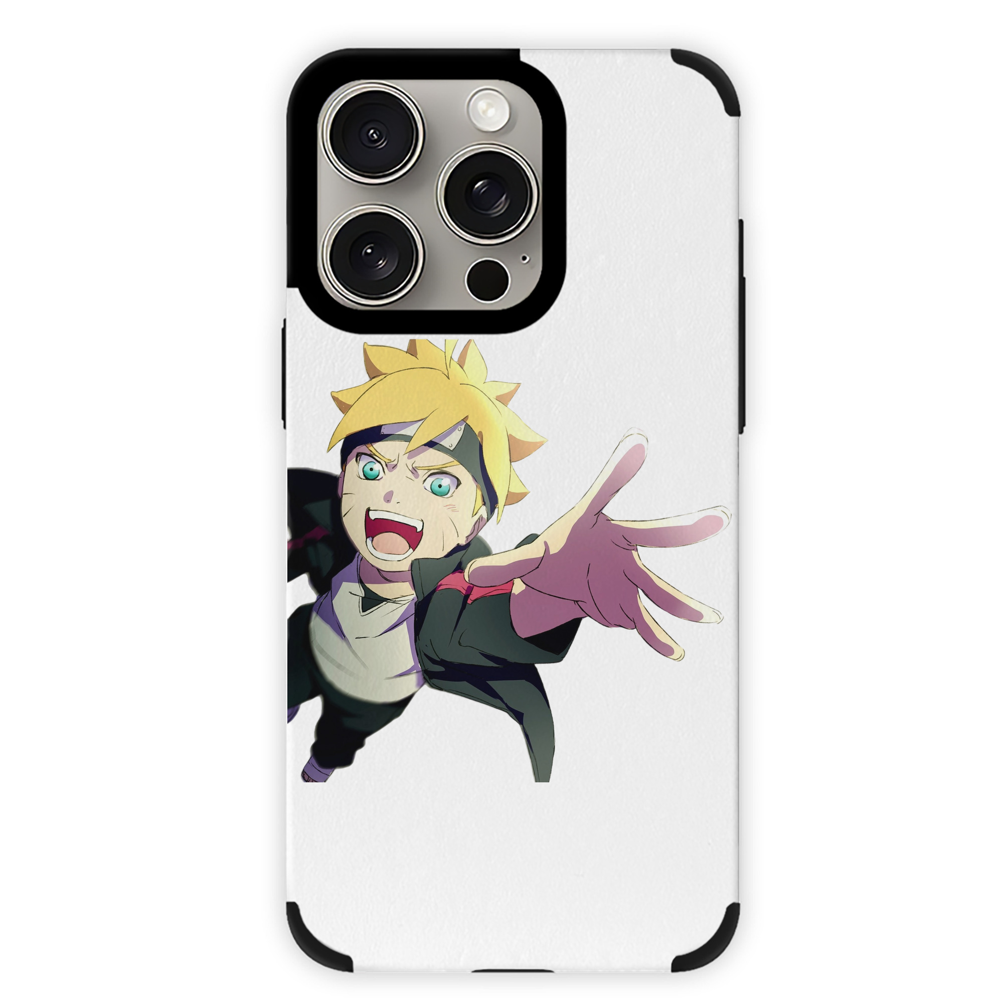 （画像用） NARUTO -ナルト- うずまき ボルト Uzumaki Boruto 【iPhone15ProMax対応】 PUレザー スマホケース 耐衝撃＆黄変防止