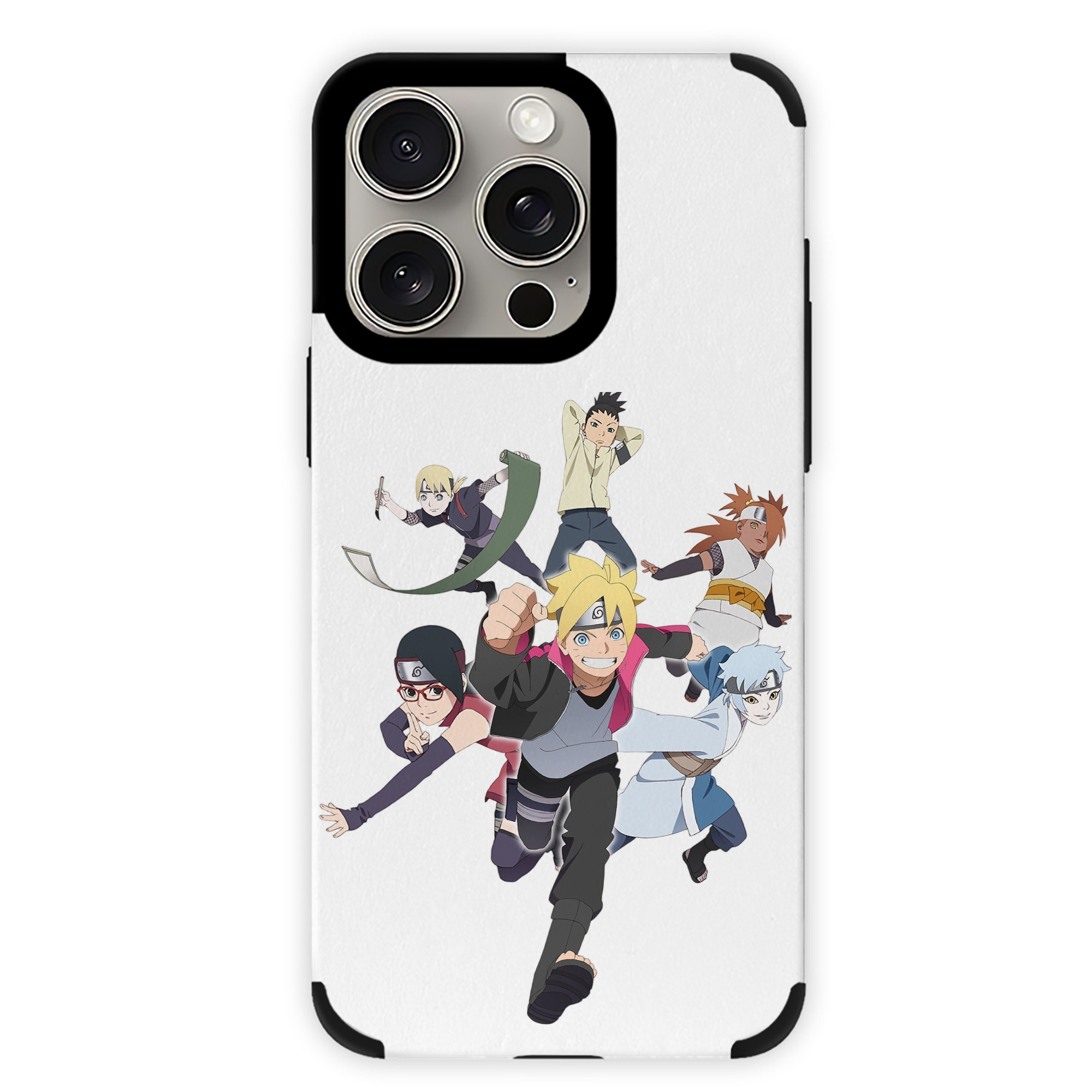 （画像用） NARUTO -ナルト- うずまき ボルト Uzumaki Boruto 【iPhone15ProMax対応】 PUレザー スマホケース 耐衝撃＆黄変防止