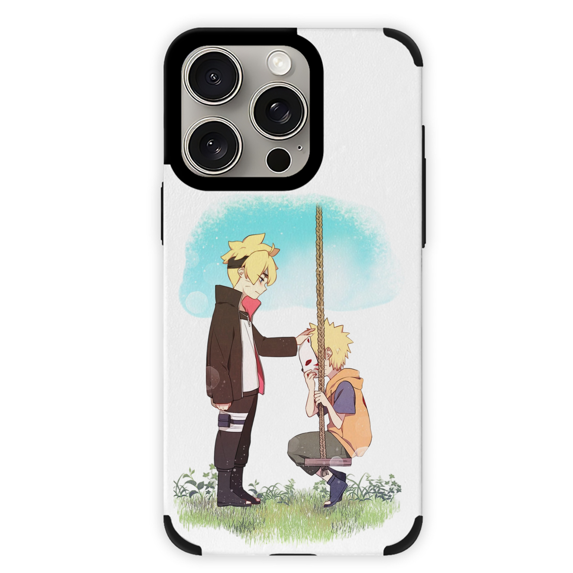 （画像用） NARUTO -ナルト- うずまき ボルト Uzumaki Boruto 【iPhone15ProMax対応】 PUレザー スマホケース 耐衝撃＆黄変防止