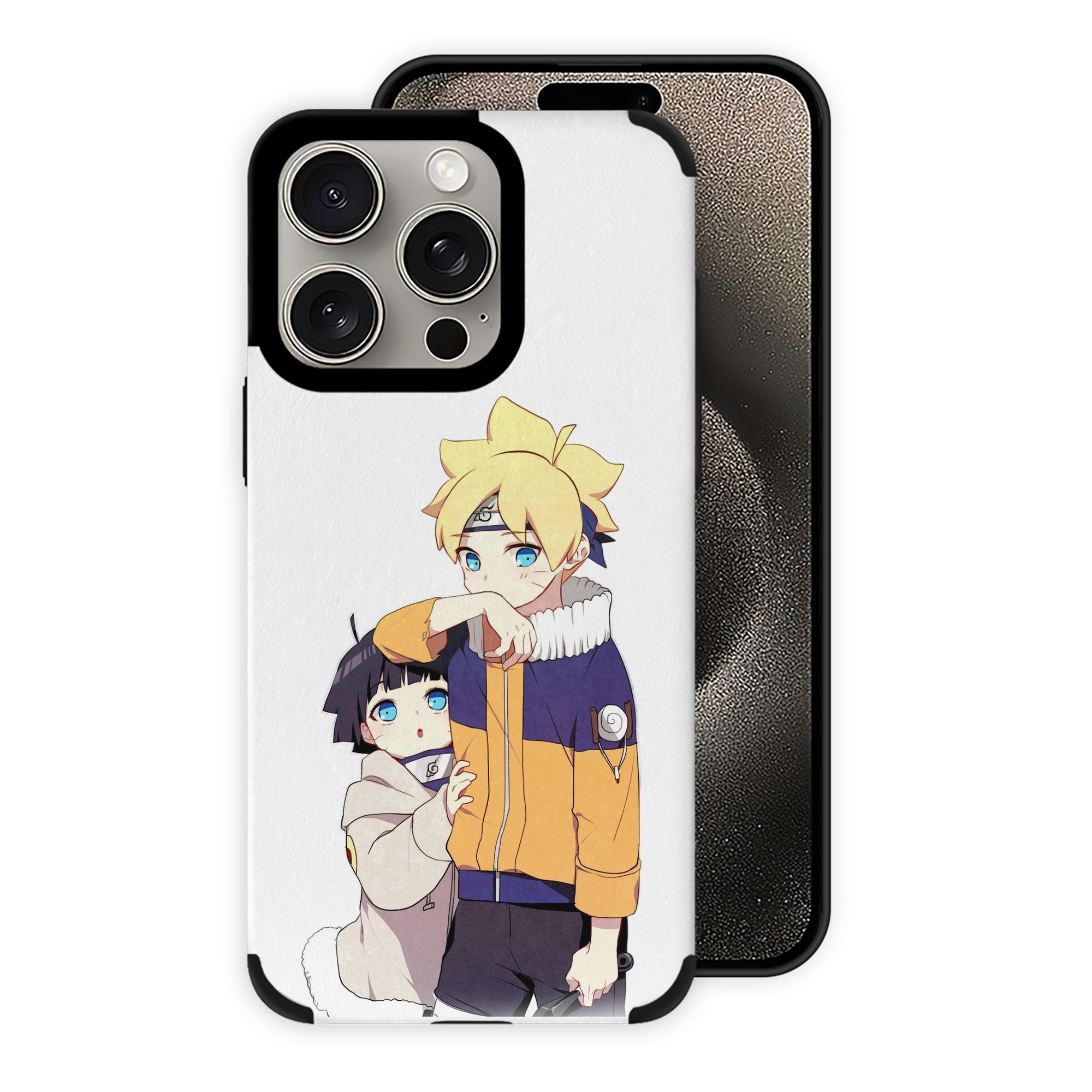 （画像用） NARUTO -ナルト- うずまき ボルト Uzumaki Boruto 【iPhone15ProMax対応】 PUレザー スマホケース 耐衝撃＆黄変防止