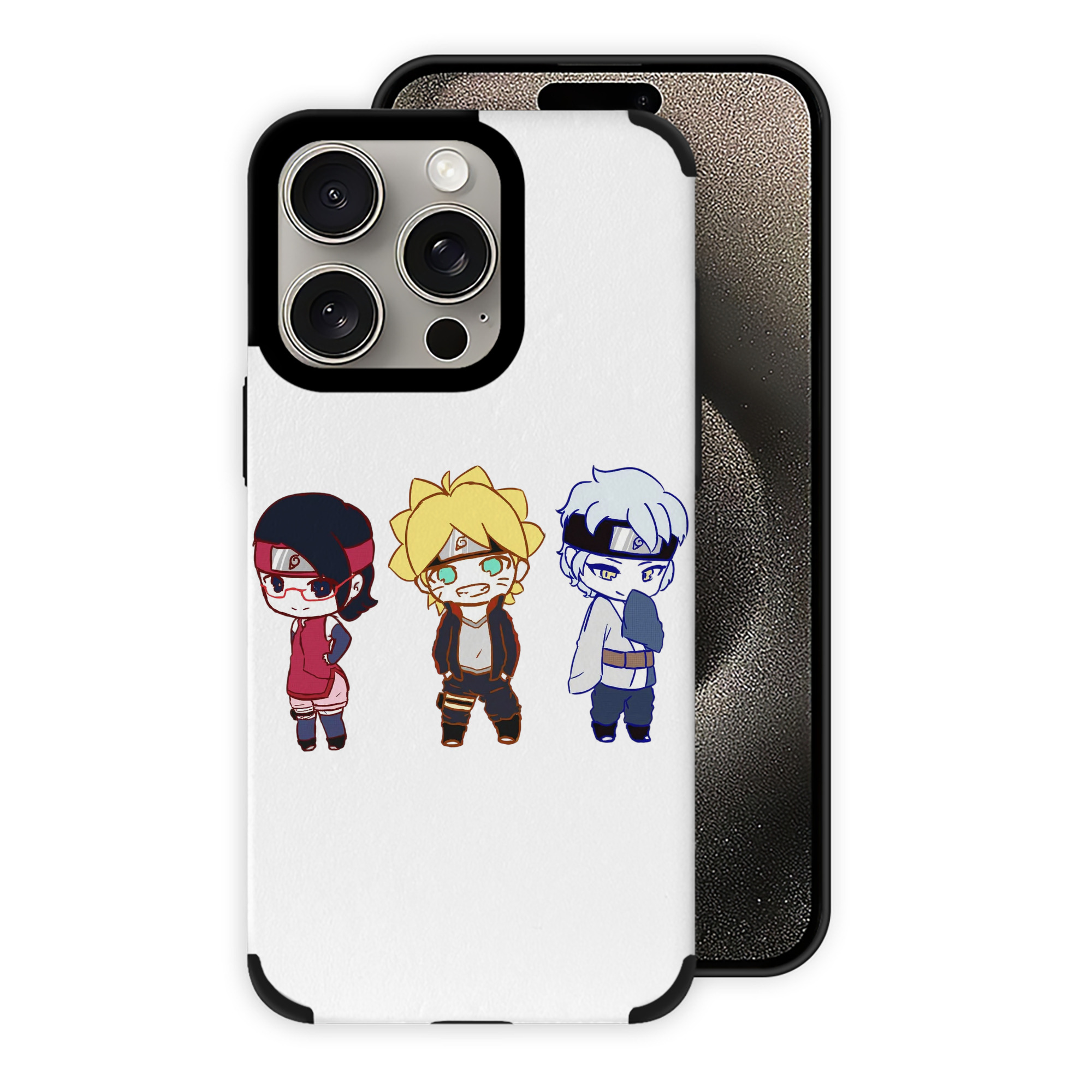 （画像用） NARUTO -ナルト- うずまき ボルト Uzumaki Boruto 【iPhone15ProMax対応】 PUレザー スマホケース 耐衝撃＆黄変防止