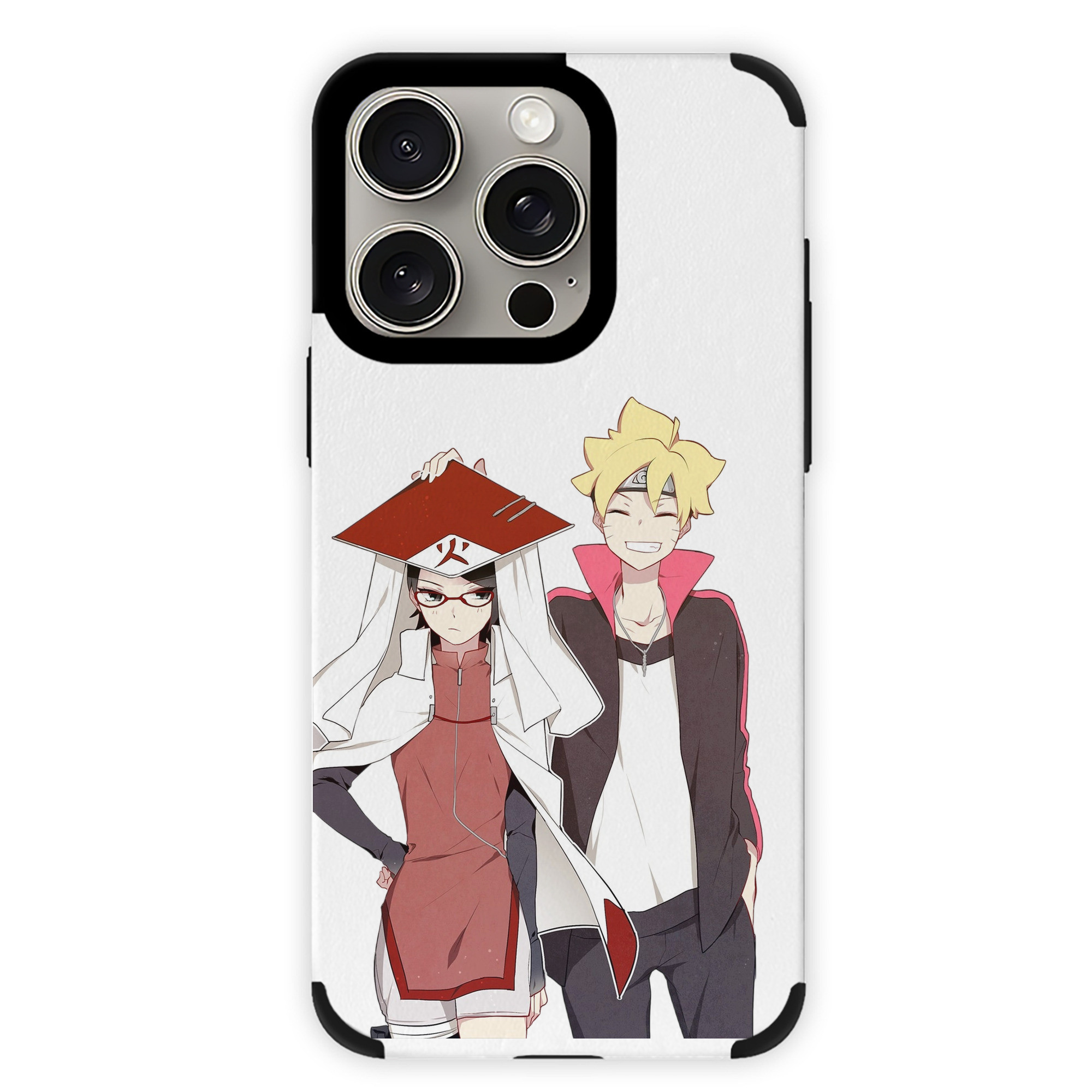 （画像用） NARUTO -ナルト- うちは サラダ Uchiha Sarada 【iPhone15ProMax対応】 PUレザー スマホケース 耐衝撃＆黄変防止