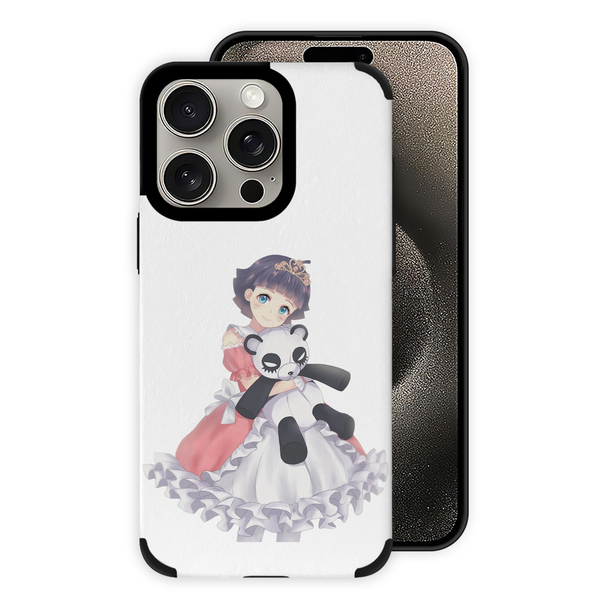 （画像用） NARUTO -ナルト- うずまき ヒマワリ Uzumaki Himawari 【iPhone15ProMax対応】 PUレザー スマホケース 耐衝撃＆黄変防止