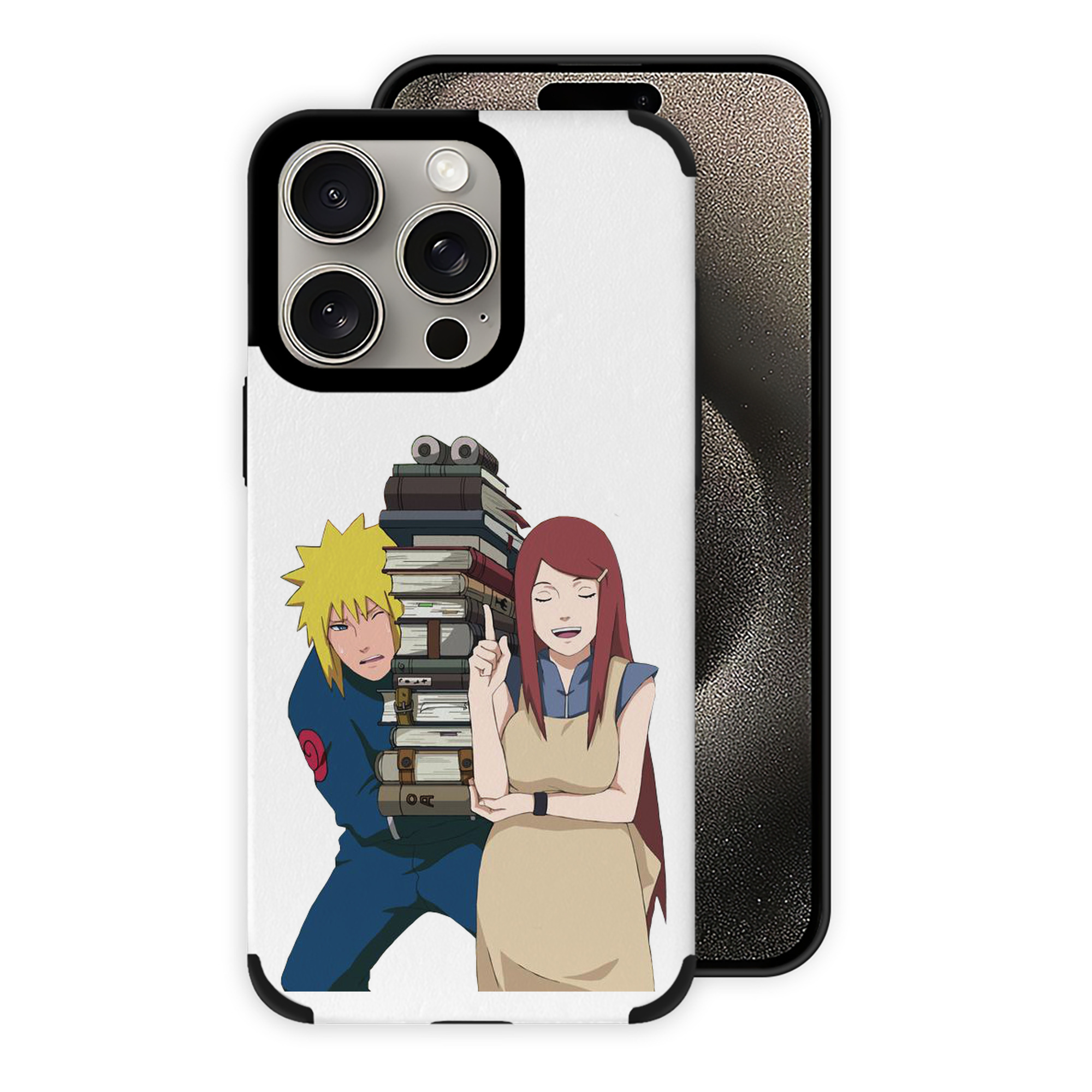 （画像用） NARUTO -ナルト- 波風 ミナト Namikaze Minato 【iPhone15ProMax対応】 PUレザー スマホケース 耐衝撃＆黄変防止