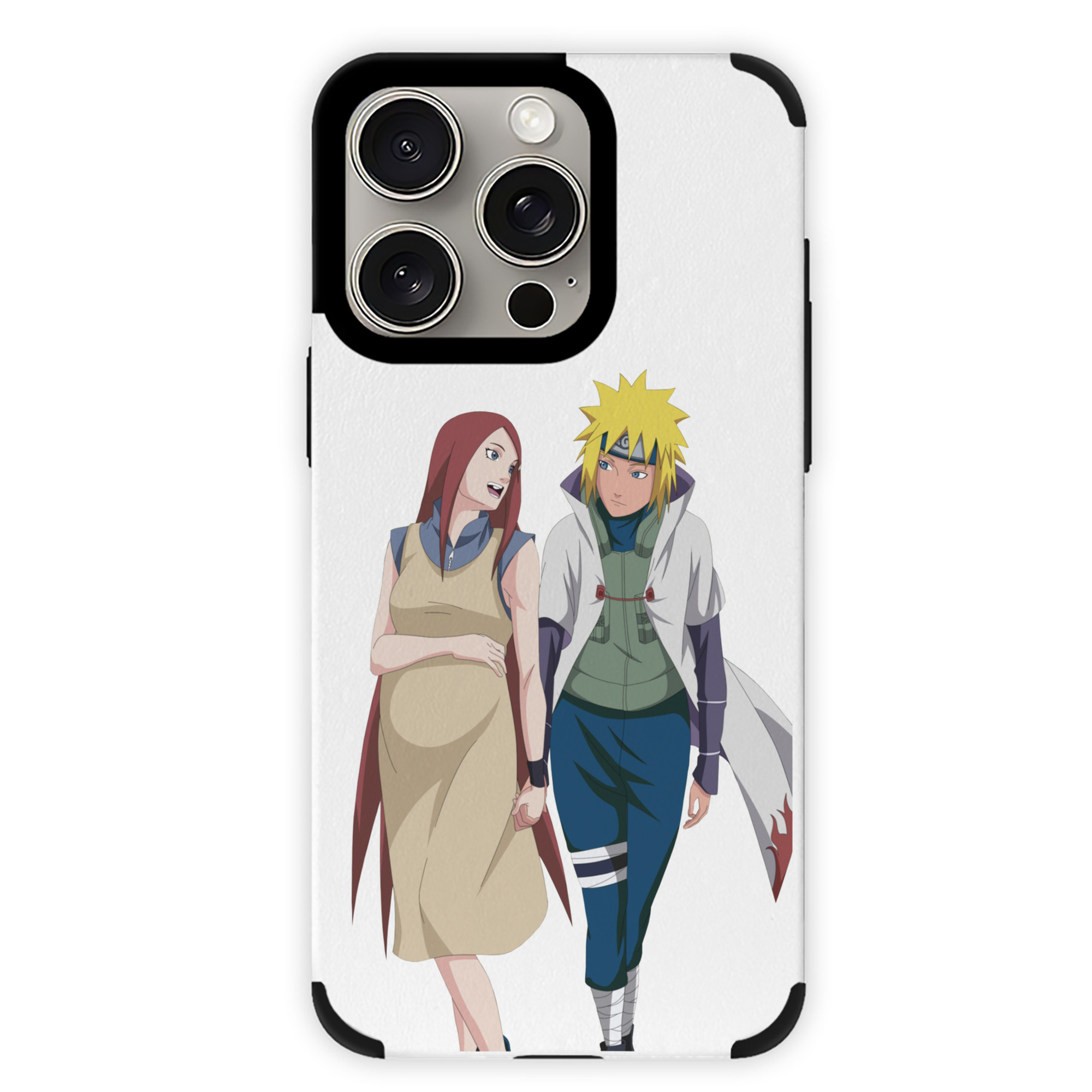 （画像用） NARUTO -ナルト- 波風 ミナト Namikaze Minato 【iPhone15ProMax対応】 PUレザー スマホケース 耐衝撃＆黄変防止