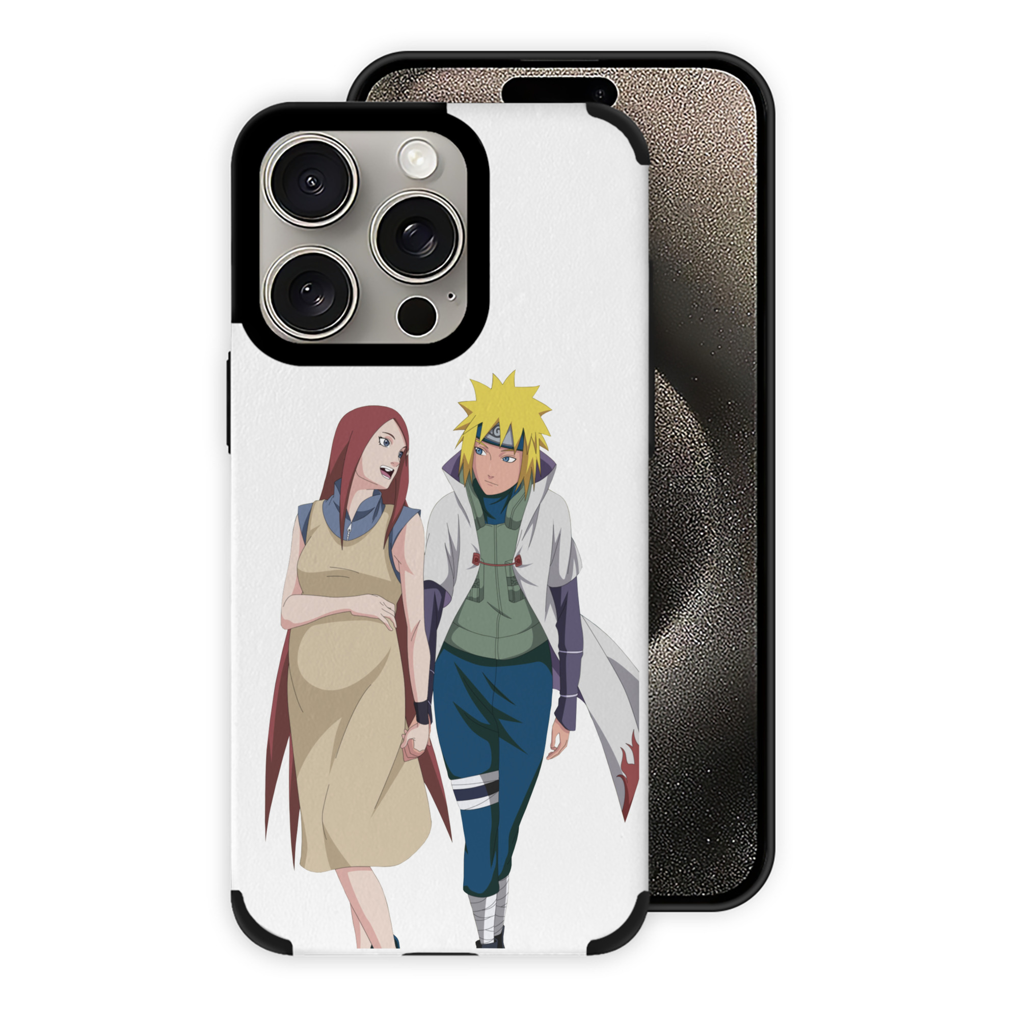 （画像用） NARUTO -ナルト- 波風 ミナト Namikaze Minato 【iPhone15ProMax対応】 PUレザー スマホケース 耐衝撃＆黄変防止