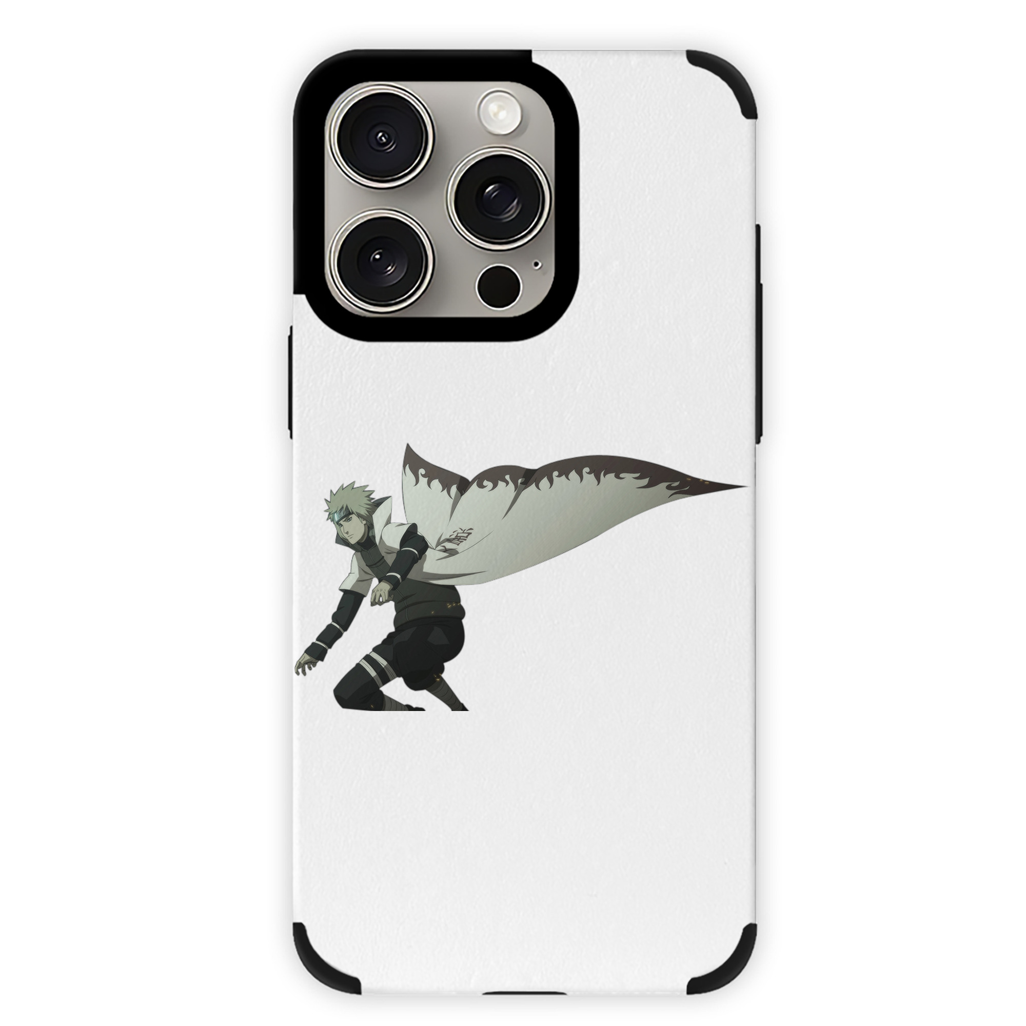 （画像用） NARUTO -ナルト- 波風 ミナト Namikaze Minato 【iPhone15ProMax対応】 PUレザー スマホケース 耐衝撃＆黄変防止