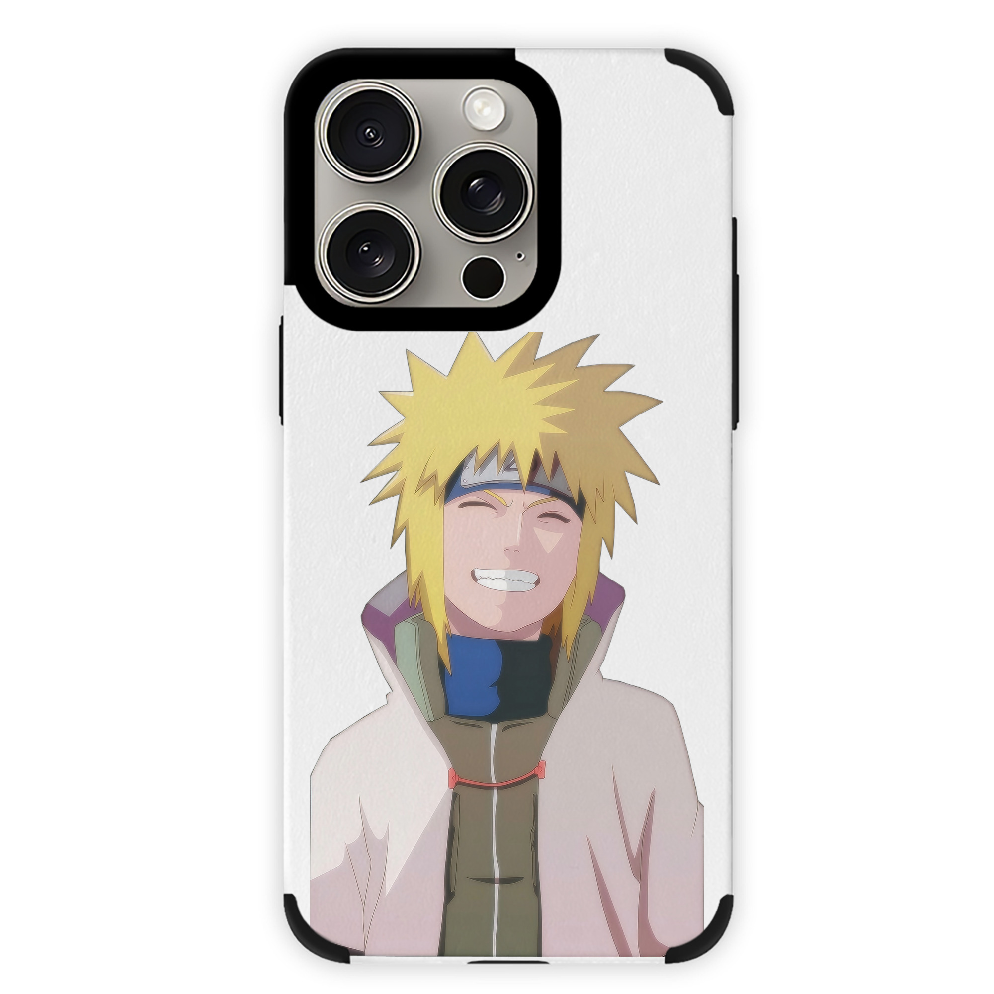 （画像用） NARUTO -ナルト- 波風 ミナト Namikaze Minato 【iPhone15ProMax対応】 PUレザー スマホケース 耐衝撃＆黄変防止