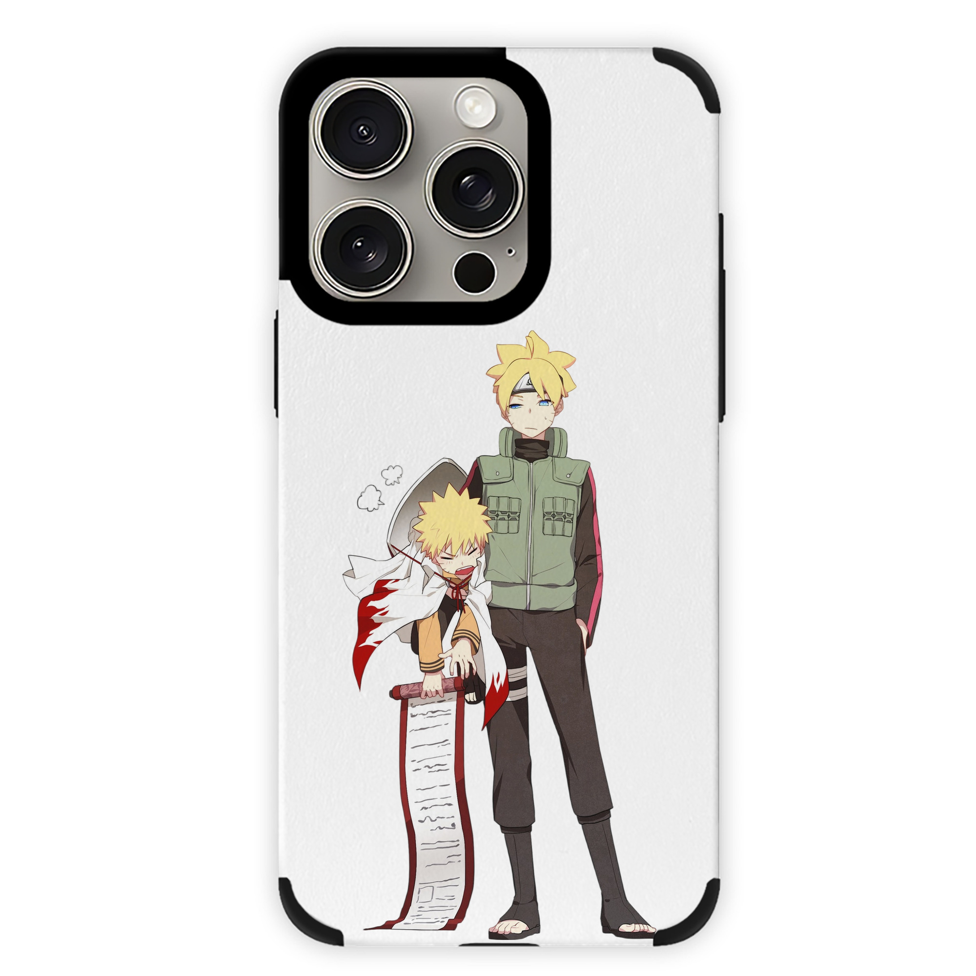 （画像用） NARUTO -ナルト- 波風 ミナト Namikaze Minato 【iPhone15ProMax対応】 PUレザー スマホケース 耐衝撃＆黄変防止