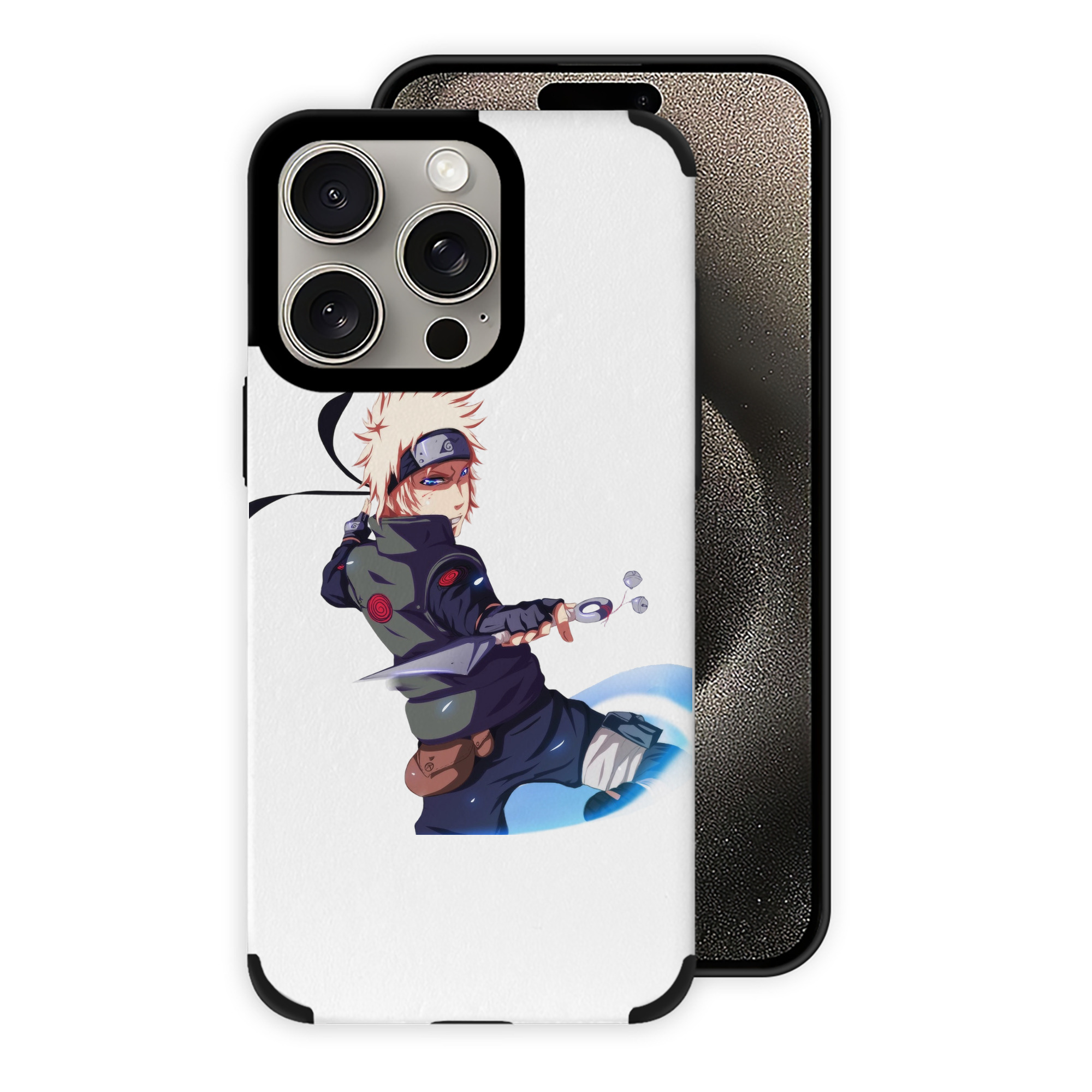 （画像用） NARUTO -ナルト- 波風 ミナト Namikaze Minato 【iPhone15ProMax対応】 PUレザー スマホケース 耐衝撃＆黄変防止