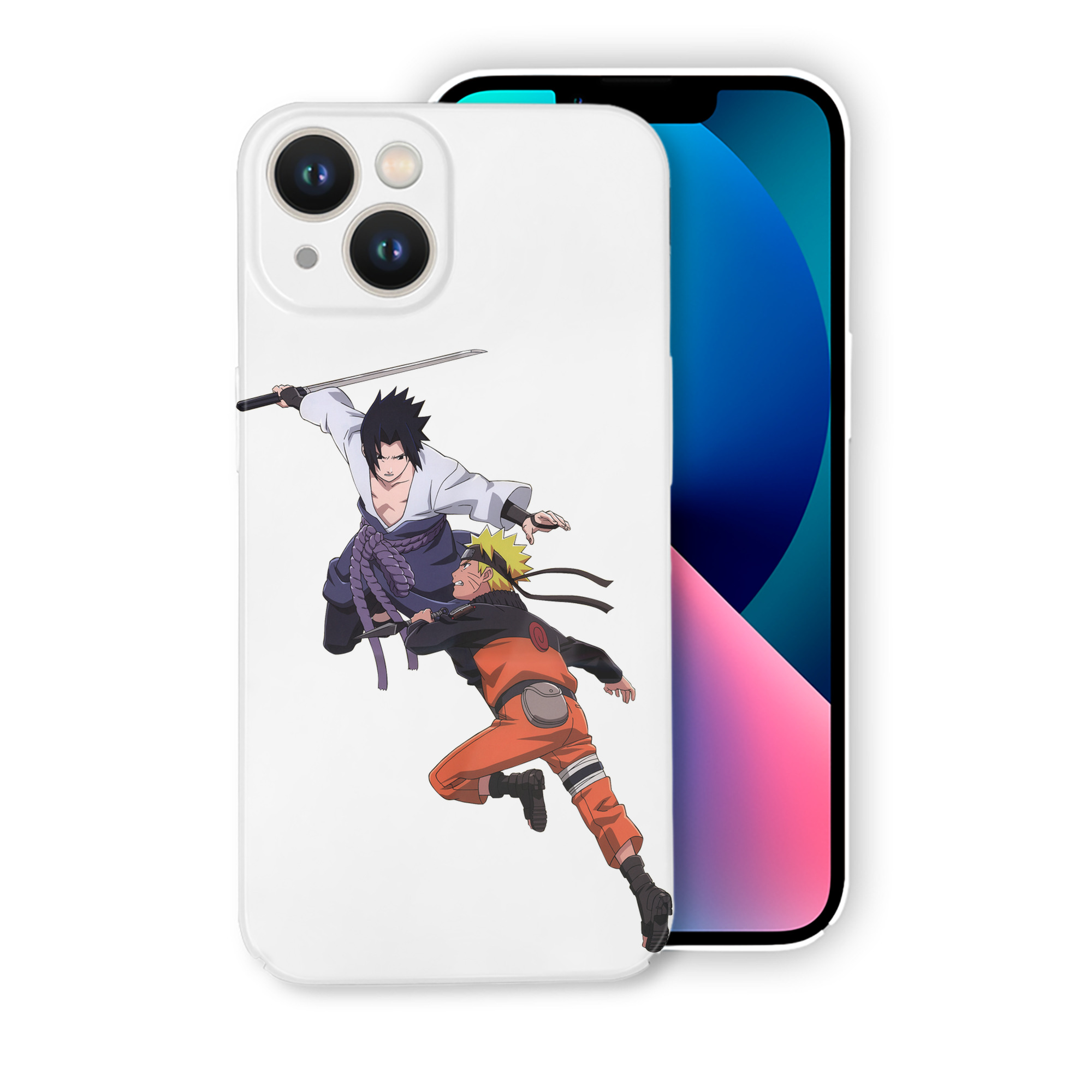 （画像用） NARUTO -ナルト- うちは サスケ Uchiha Sasuke 【iPhone 14シリーズ対応】ハードケース