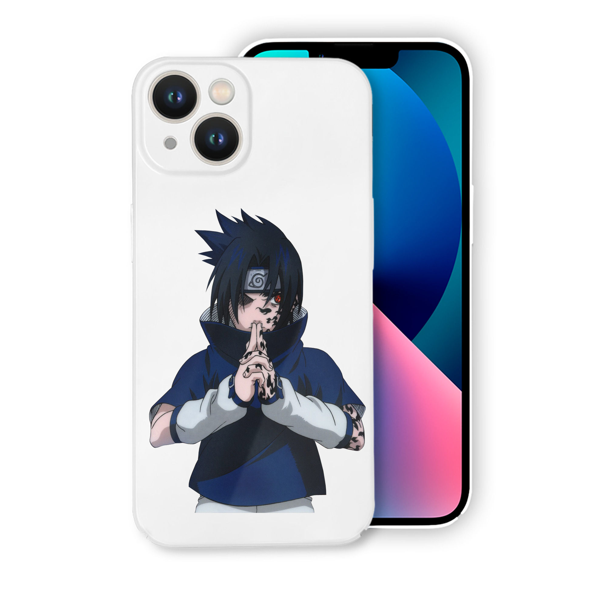 （画像用） NARUTO -ナルト- うちは サスケ Uchiha Sasuke 【iPhone 14シリーズ対応】ハードケース