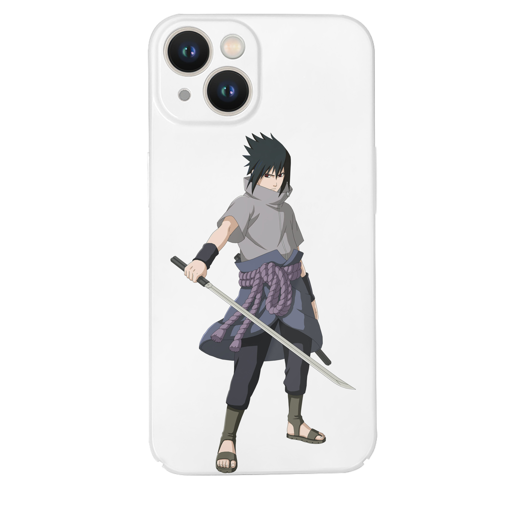 （画像用） NARUTO -ナルト- うちは サスケ Uchiha Sasuke 【iPhone 14シリーズ対応】ハードケース