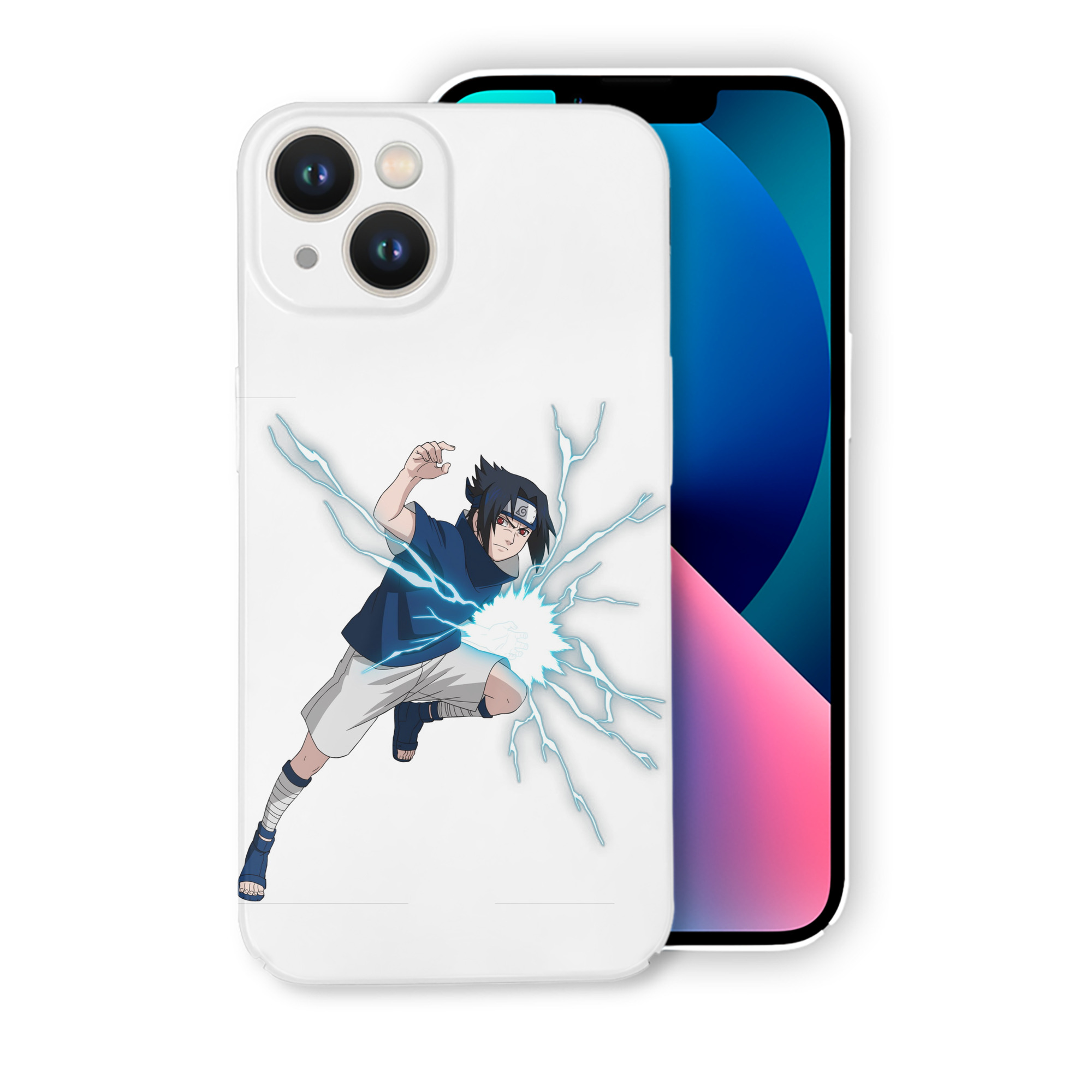 （画像用） NARUTO -ナルト- うちは サスケ Uchiha Sasuke 【iPhone 14シリーズ対応】ハードケース