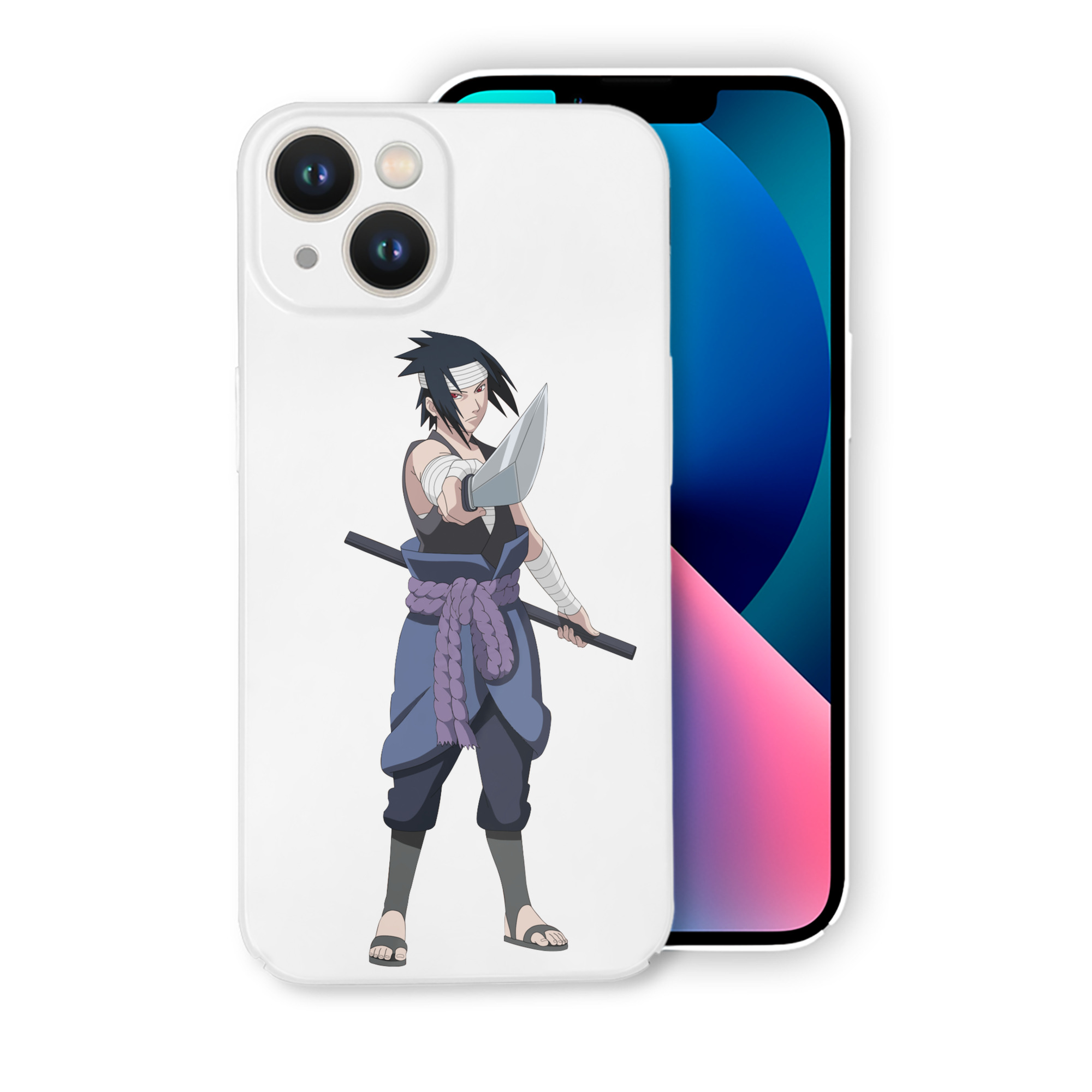 （画像用） NARUTO -ナルト- うちは サスケ Uchiha Sasuke 【iPhone 14シリーズ対応】ハードケース