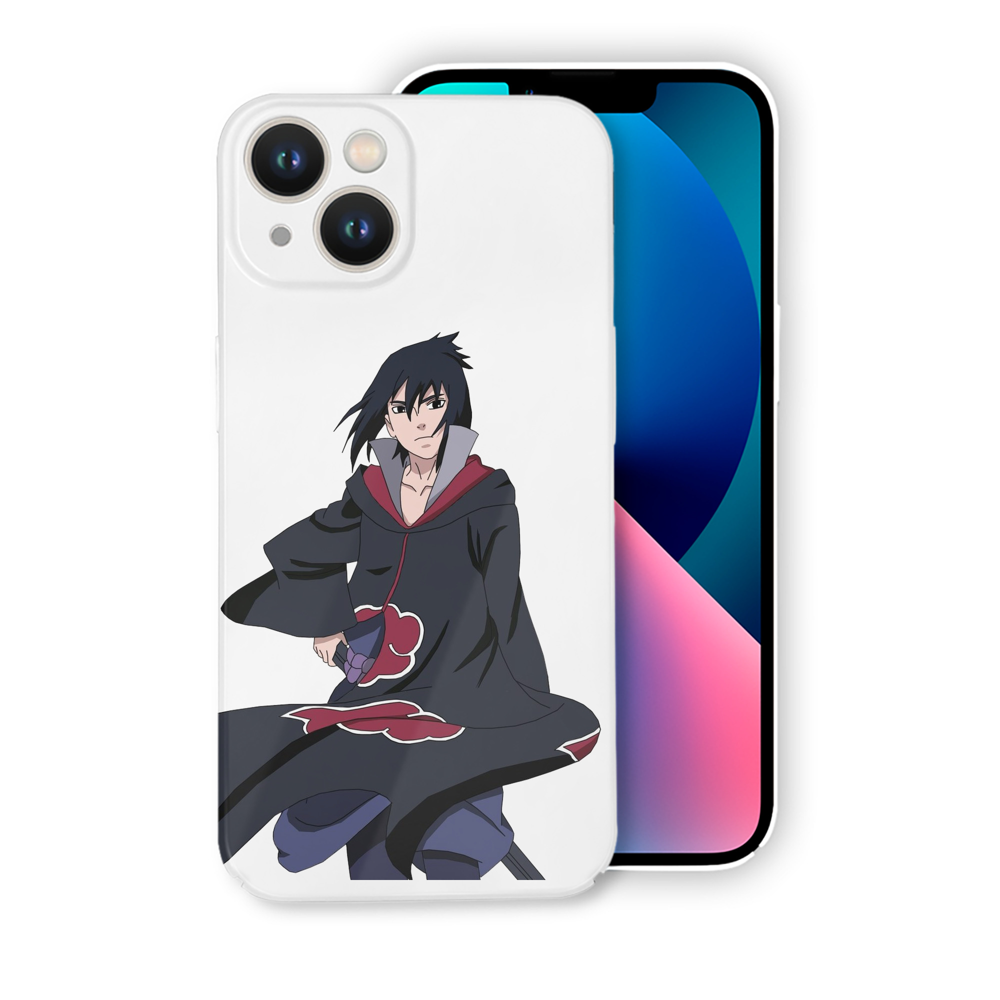 （画像用） NARUTO -ナルト- うちは サスケ Uchiha Sasuke 【iPhone 14シリーズ対応】ハードケース