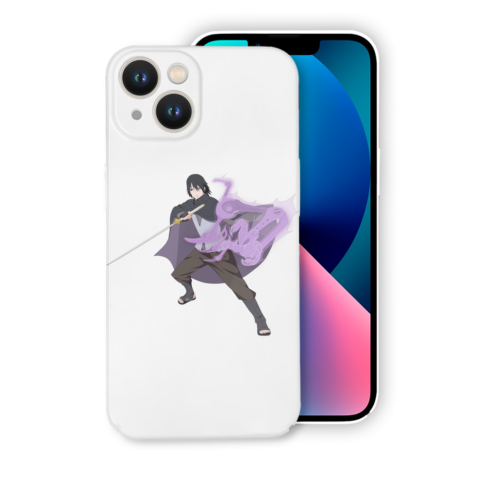 （画像用） NARUTO -ナルト- うちは サスケ Uchiha Sasuke 【iPhone 14シリーズ対応】ハードケース