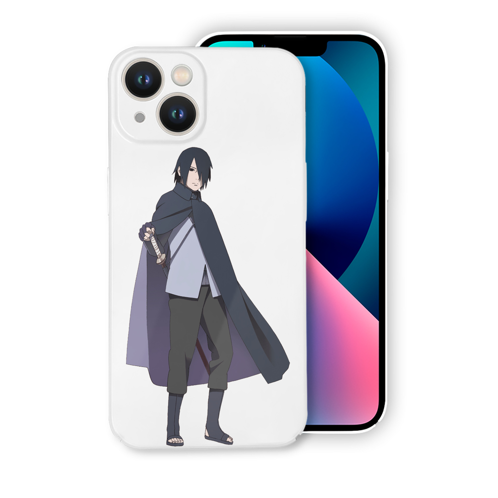 （画像用） NARUTO -ナルト- うちは サスケ Uchiha Sasuke 【iPhone 14シリーズ対応】ハードケース