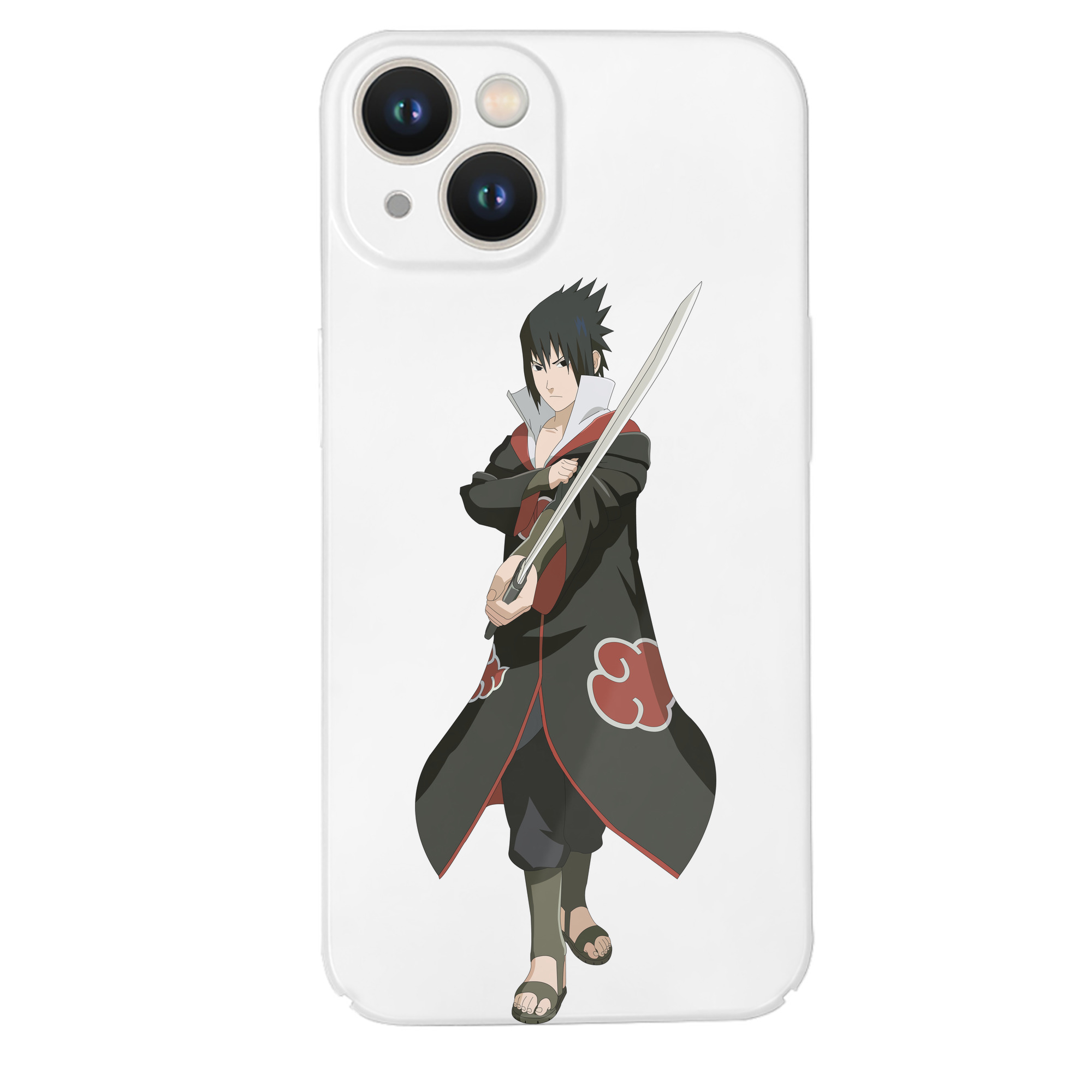 （画像用） NARUTO -ナルト- うちは サスケ Uchiha Sasuke 【iPhone 14シリーズ対応】ハードケース