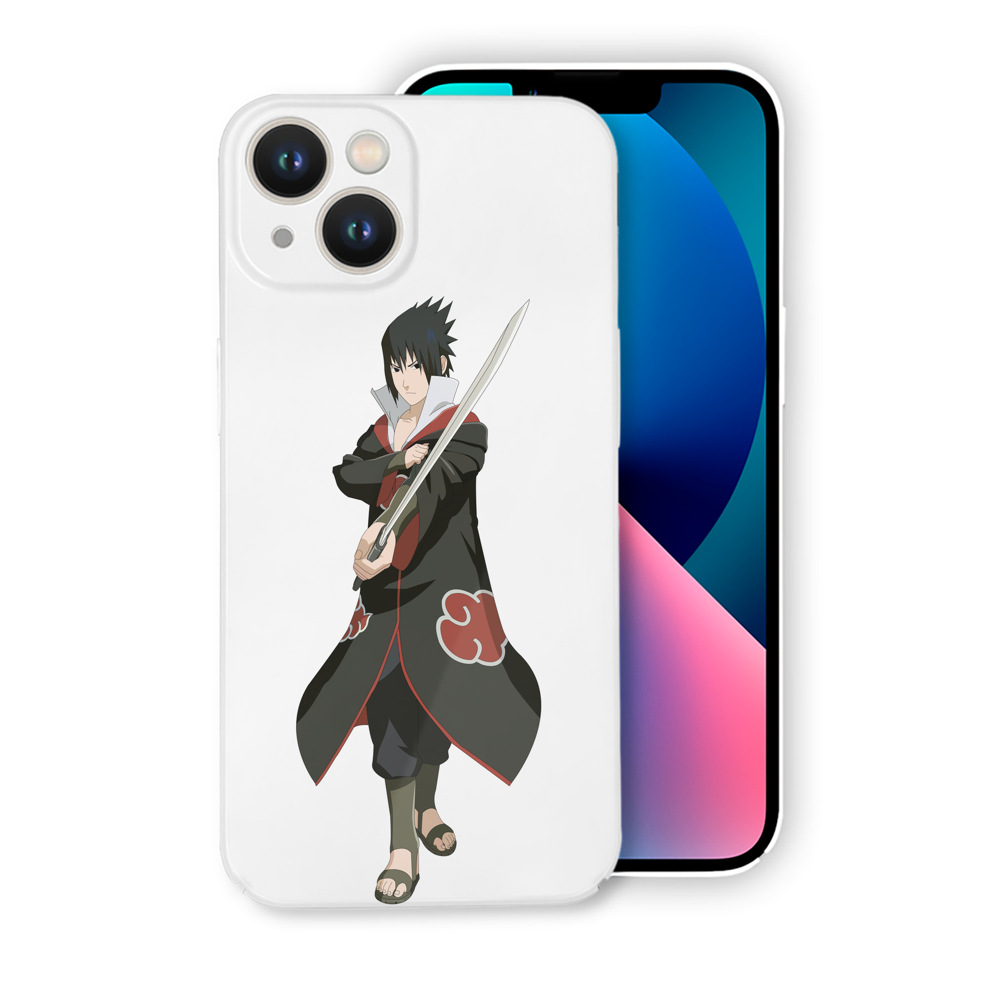 （画像用） NARUTO -ナルト- うちは サスケ Uchiha Sasuke 【iPhone 14シリーズ対応】ハードケース