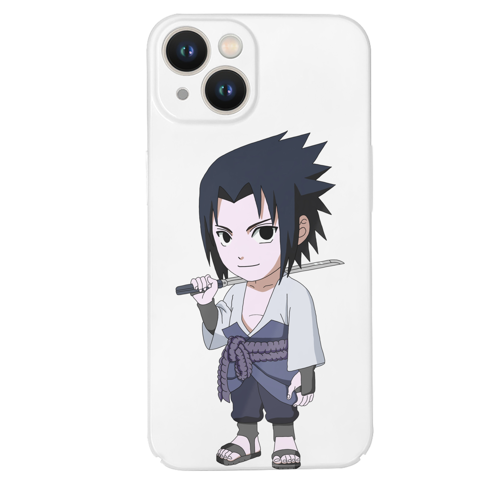 （画像用） NARUTO -ナルト- うちは サスケ Uchiha Sasuke 【iPhone 14シリーズ対応】ハードケース