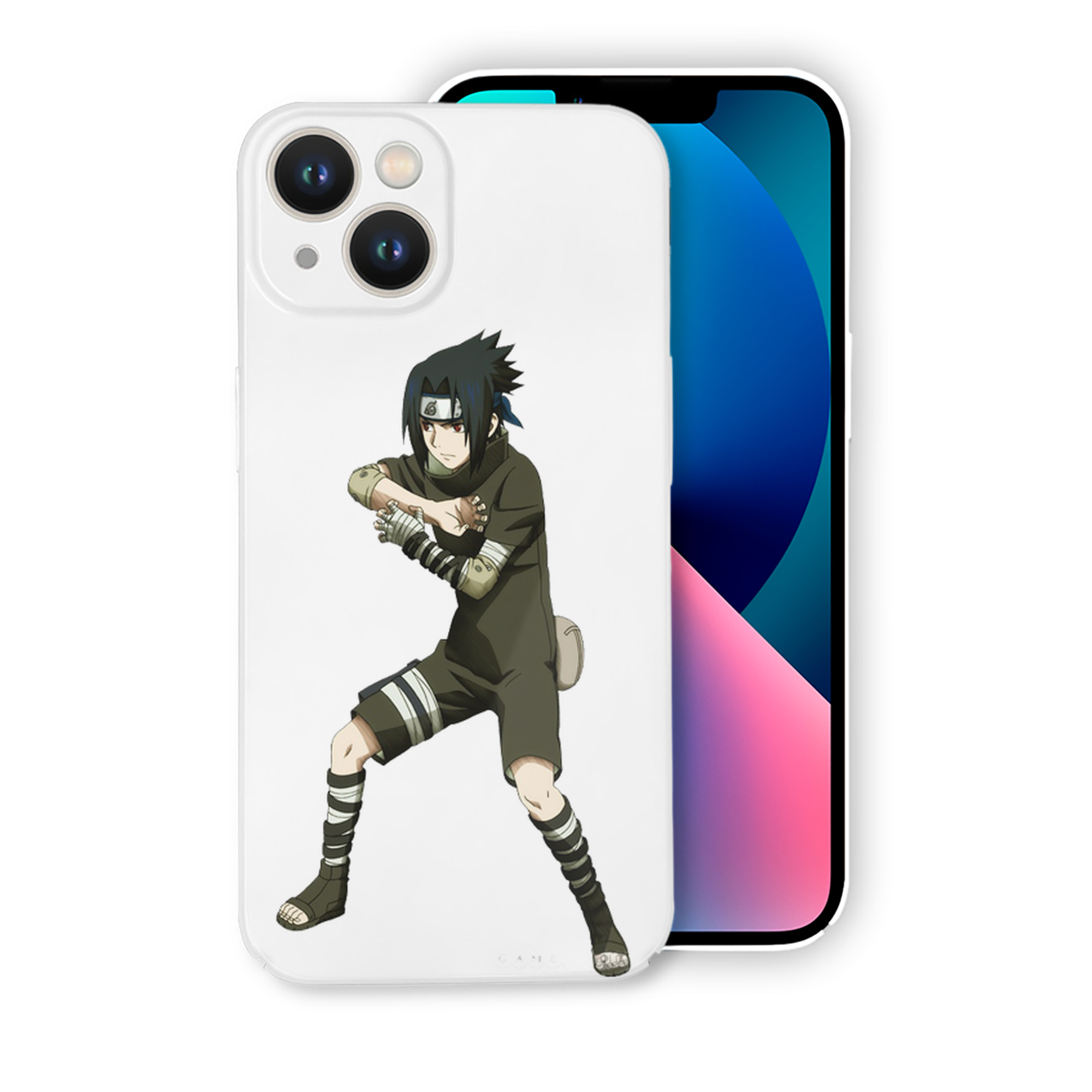 （画像用） NARUTO -ナルト- うちは サスケ Uchiha Sasuke 【iPhone 14シリーズ対応】ハードケース
