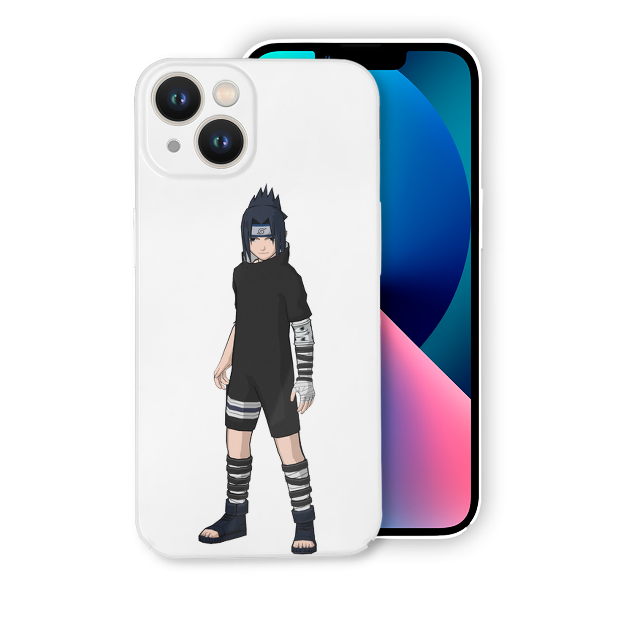 （画像用） NARUTO -ナルト- うちは サスケ Uchiha Sasuke 【iPhone 14シリーズ対応】ハードケース