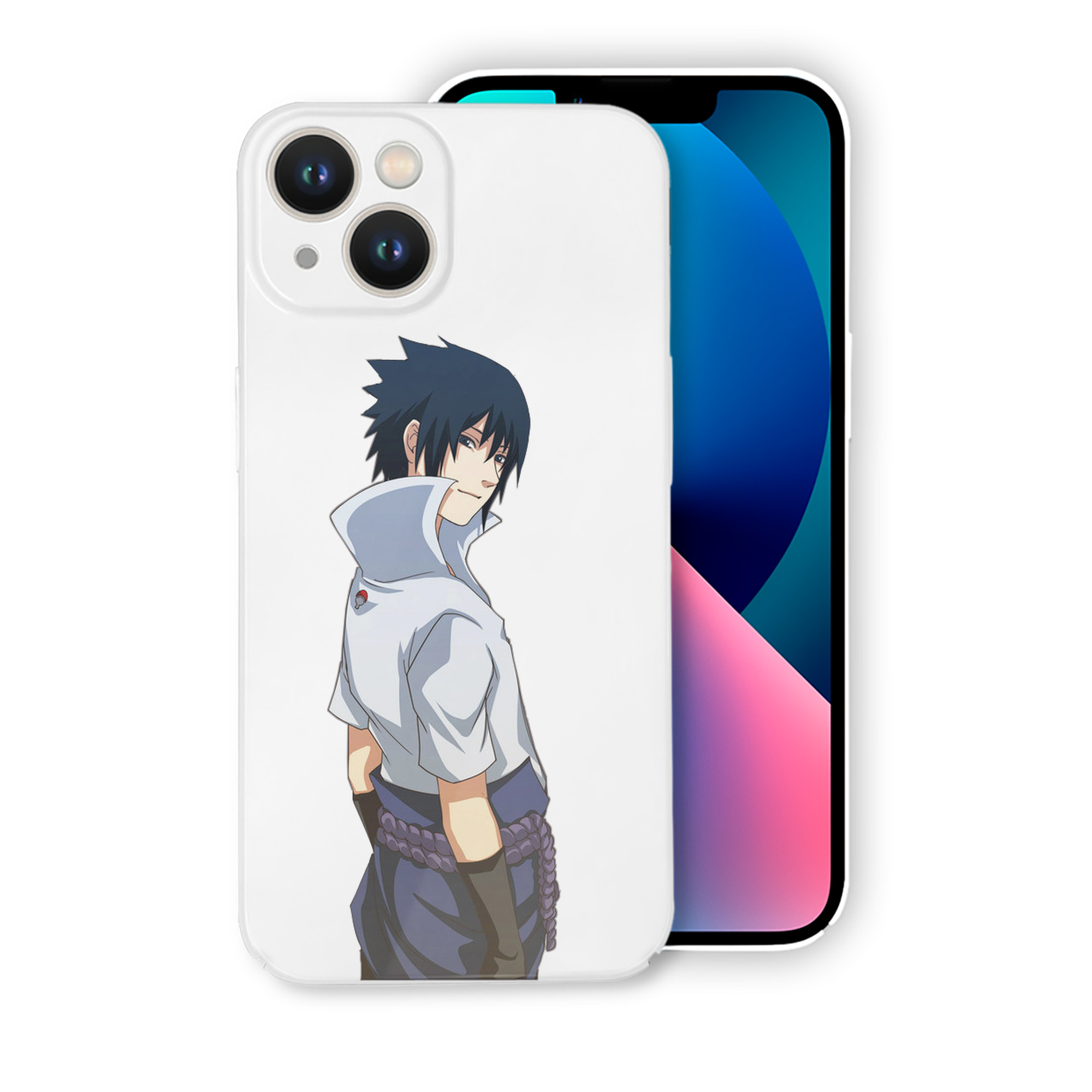 （画像用） NARUTO -ナルト- うちは サスケ Uchiha Sasuke 【iPhone 14シリーズ対応】ハードケース