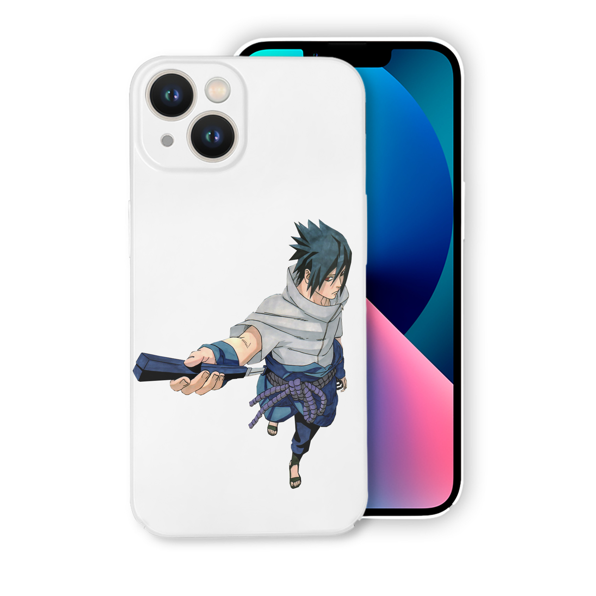（画像用） NARUTO -ナルト- うちは サスケ Uchiha Sasuke 【iPhone 14シリーズ対応】ハードケース