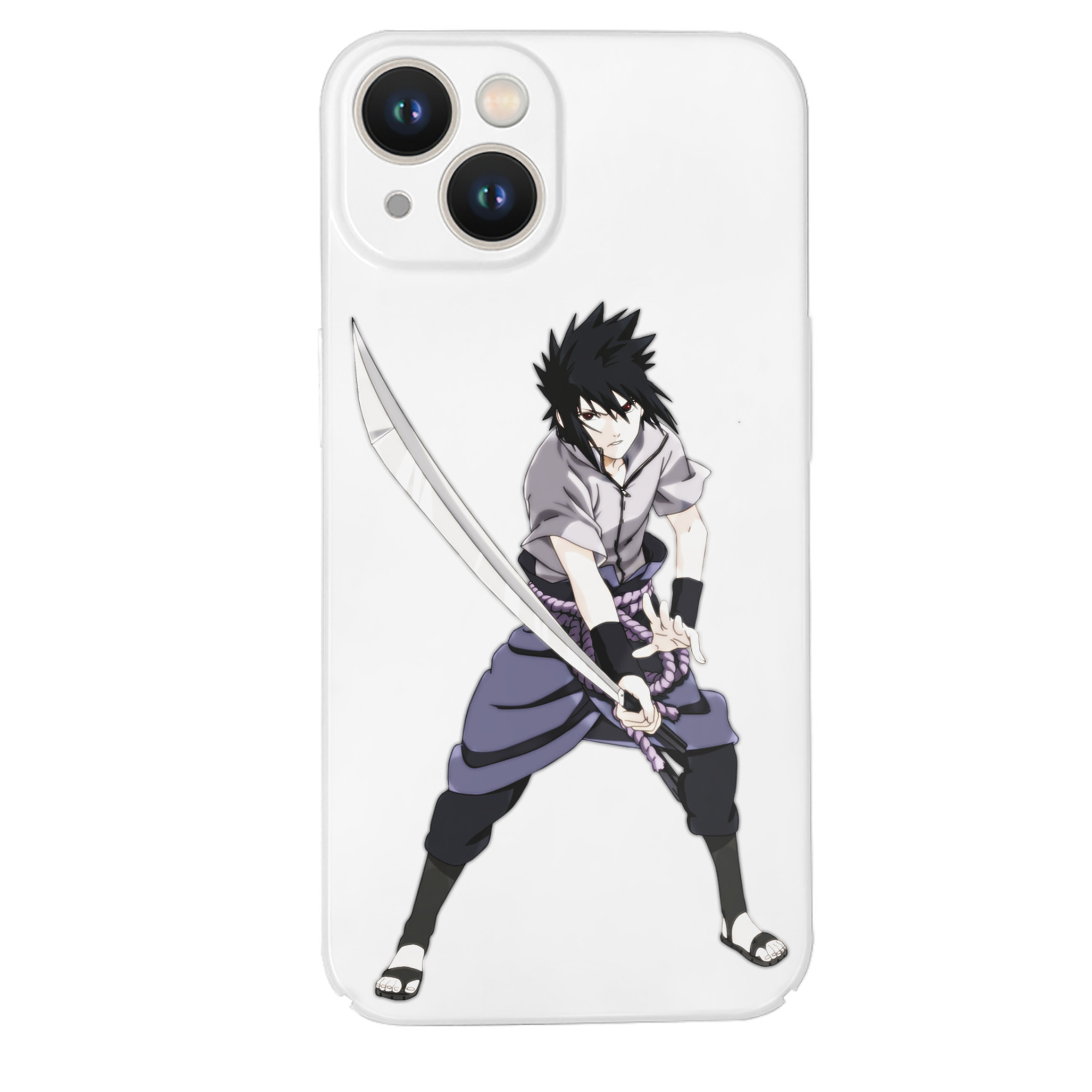 （画像用） NARUTO -ナルト- うちは サスケ Uchiha Sasuke 【iPhone 14シリーズ対応】ハードケース