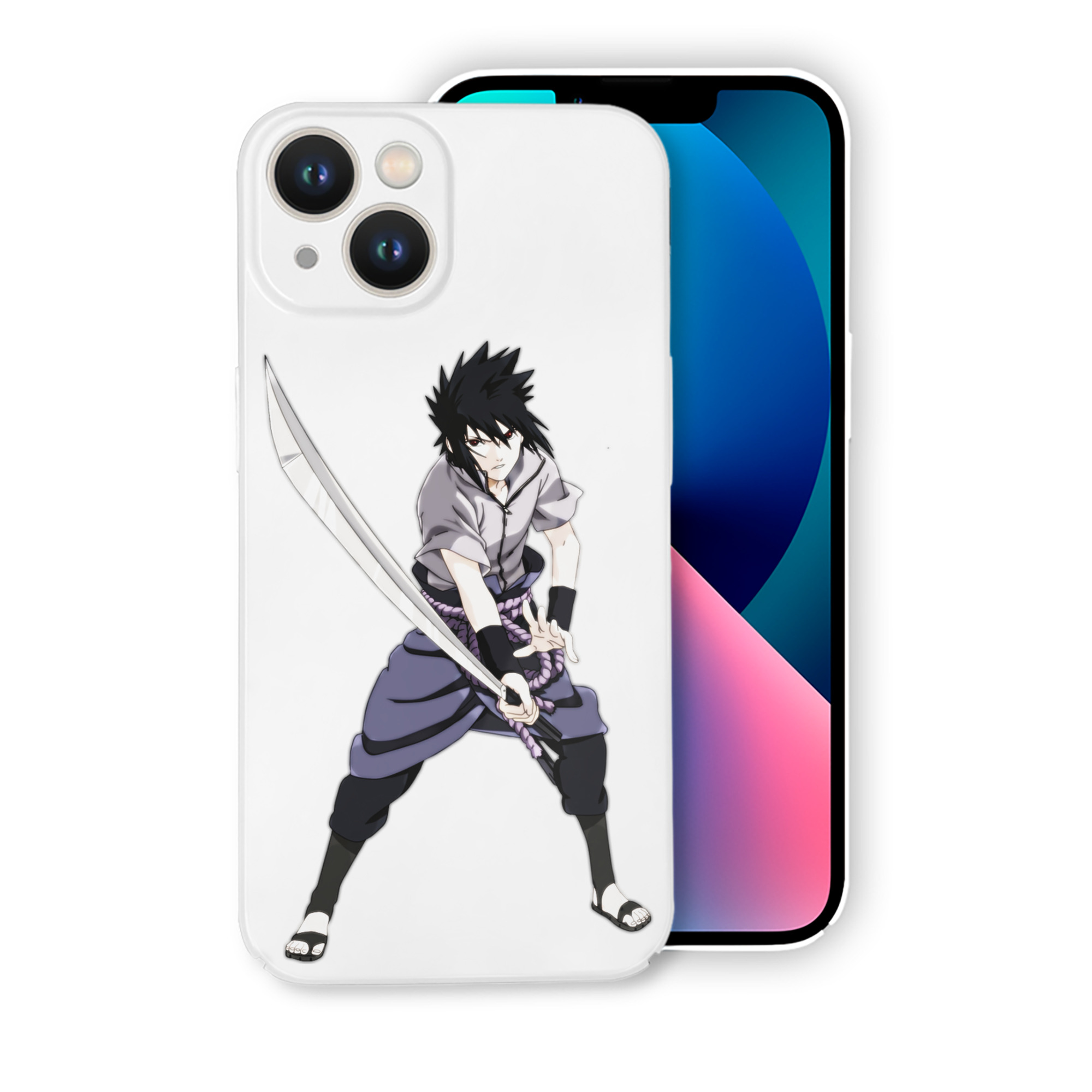 （画像用） NARUTO -ナルト- うちは サスケ Uchiha Sasuke 【iPhone 14シリーズ対応】ハードケース
