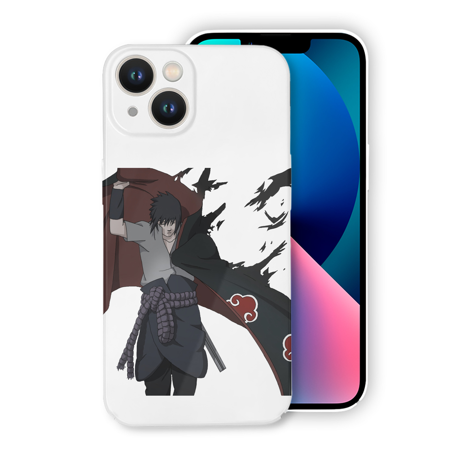 （画像用） NARUTO -ナルト- うちは サスケ Uchiha Sasuke 【iPhone 14シリーズ対応】ハードケース