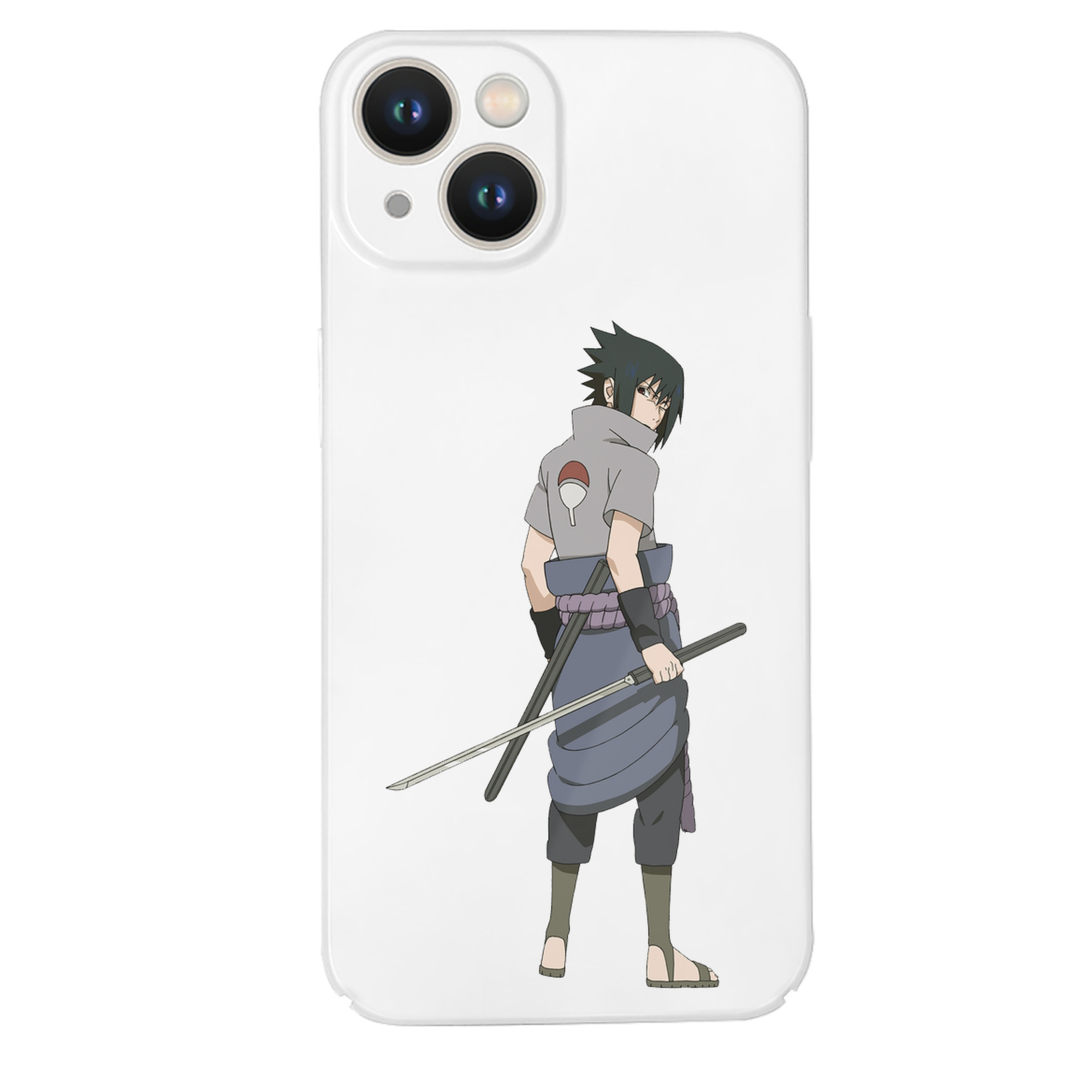 （画像用） NARUTO -ナルト- うちは サスケ Uchiha Sasuke 【iPhone 14シリーズ対応】ハードケース