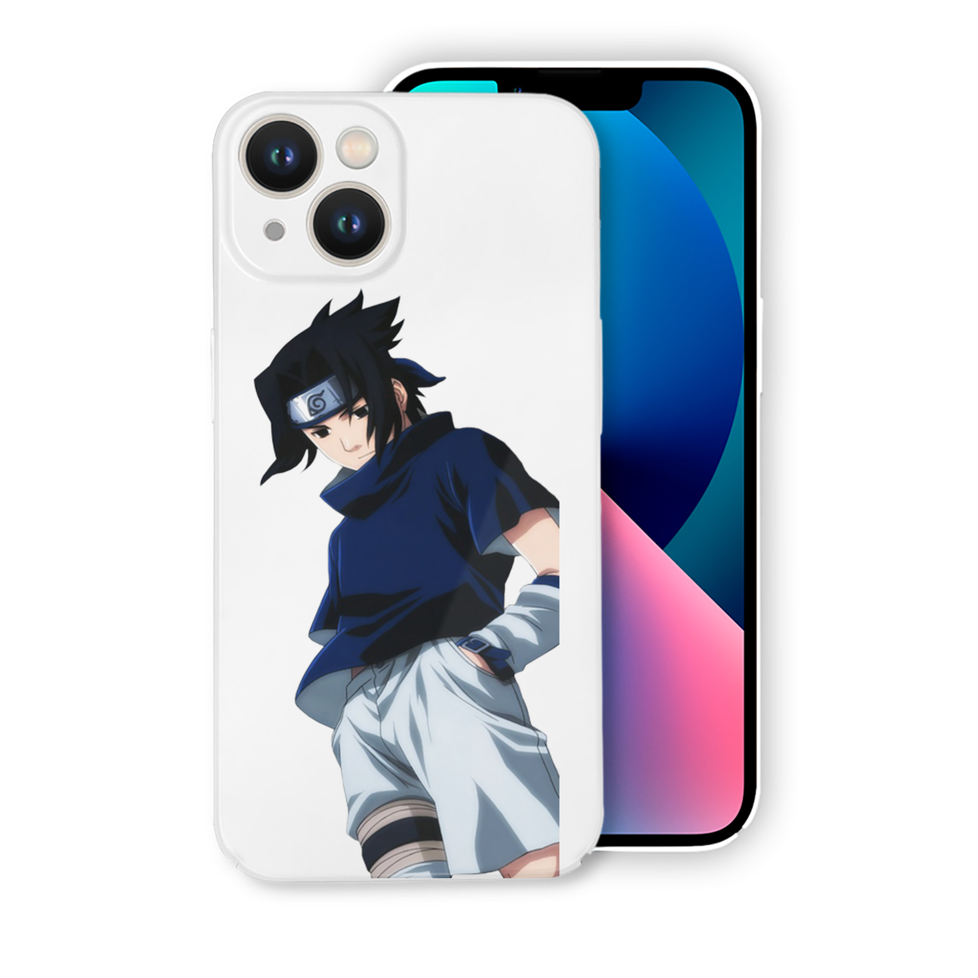 （画像用） NARUTO -ナルト- うちは サスケ Uchiha Sasuke 【iPhone 14シリーズ対応】ハードケース