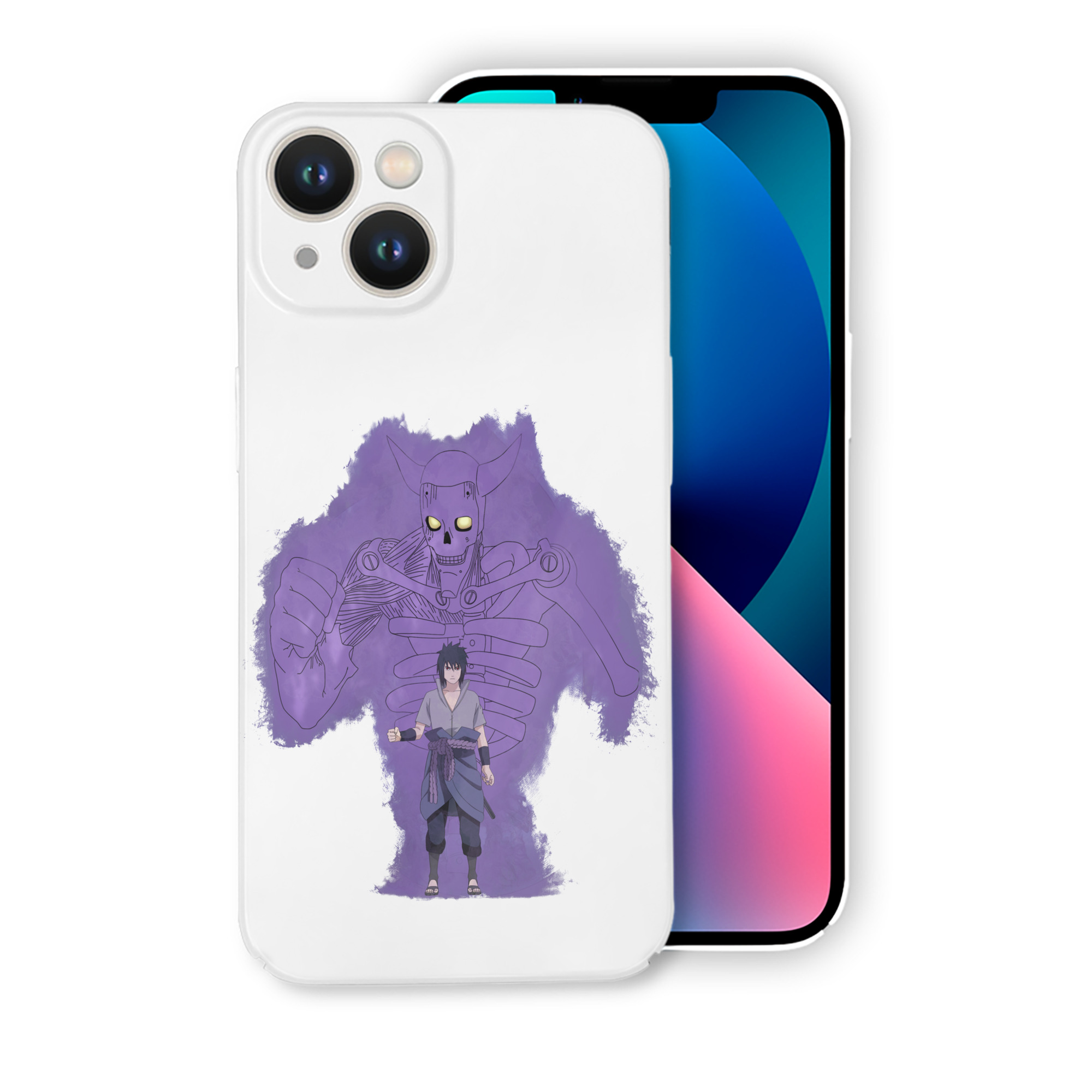 （画像用） NARUTO -ナルト- うちは サスケ Uchiha Sasuke 【iPhone 14シリーズ対応】ハードケース