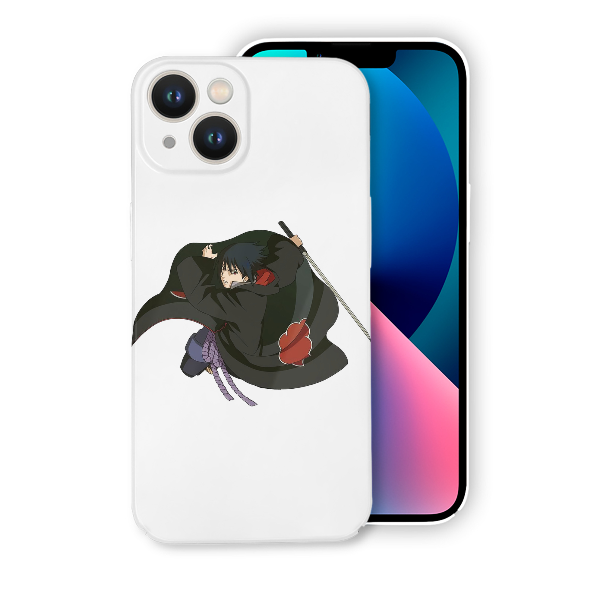 （画像用） NARUTO -ナルト- うちは サスケ Uchiha Sasuke 【iPhone 14シリーズ対応】ハードケース