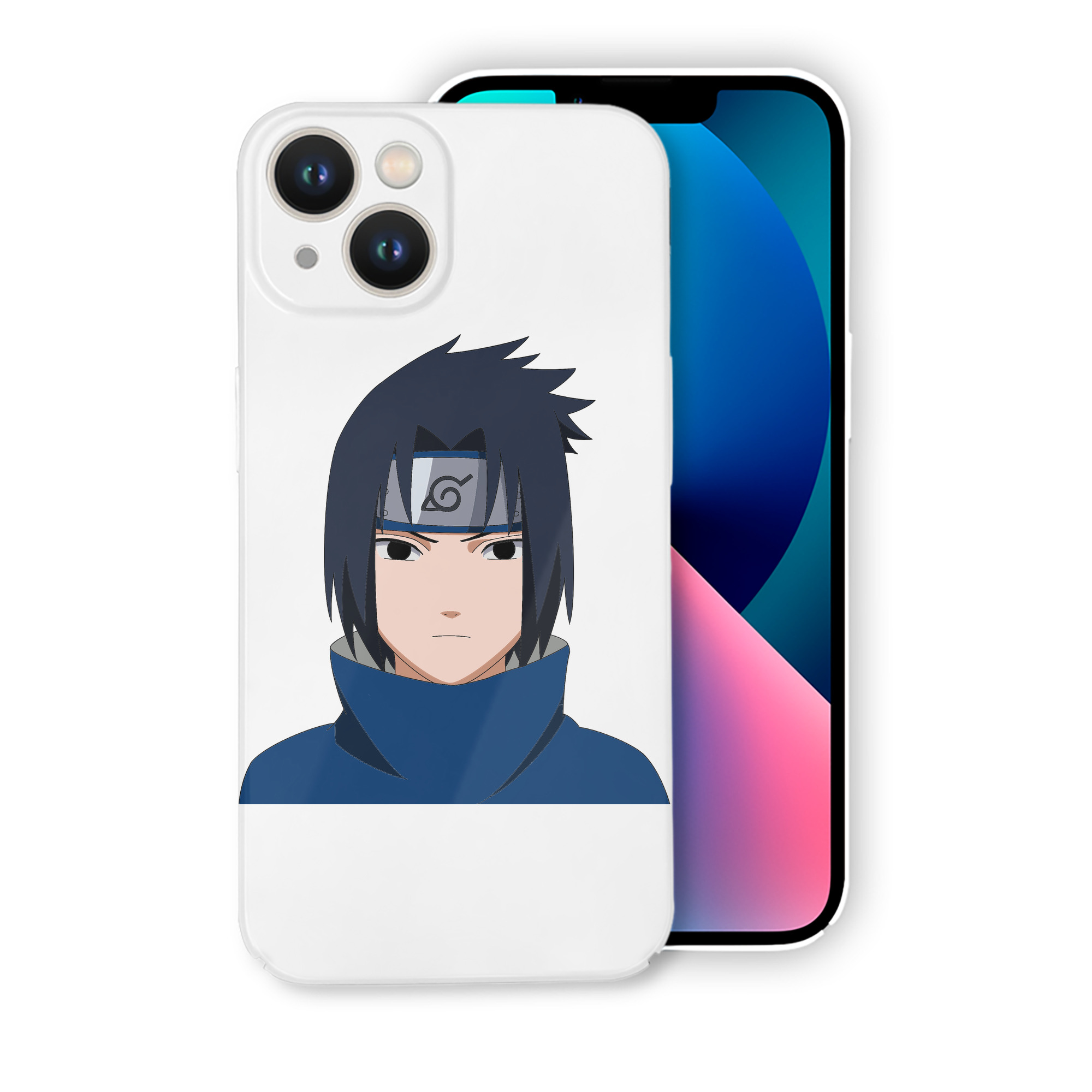 （画像用） NARUTO -ナルト- うちは サスケ Uchiha Sasuke 【iPhone 14シリーズ対応】ハードケース