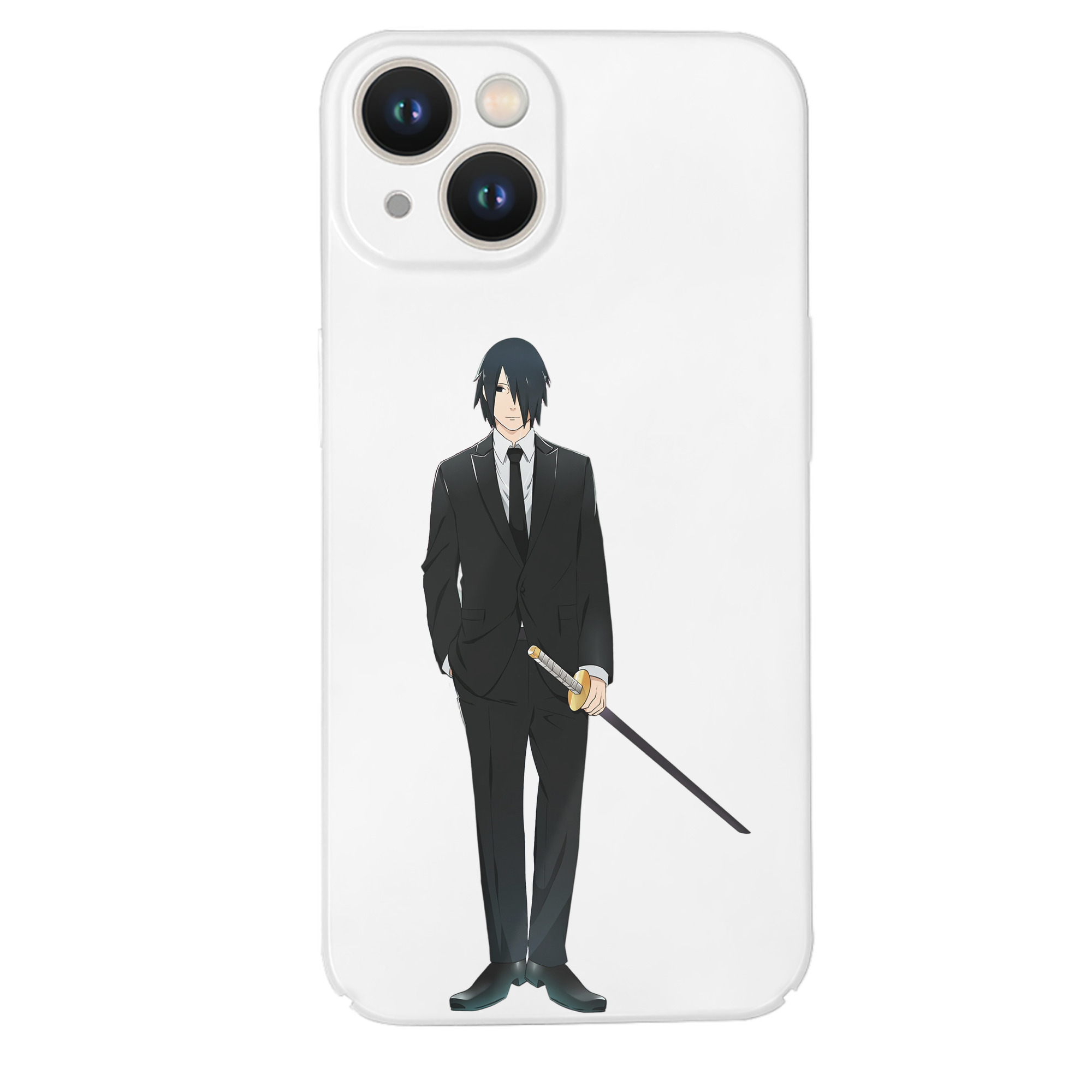 （画像用） NARUTO -ナルト- うちは サスケ Uchiha Sasuke 【iPhone 14シリーズ対応】ハードケース