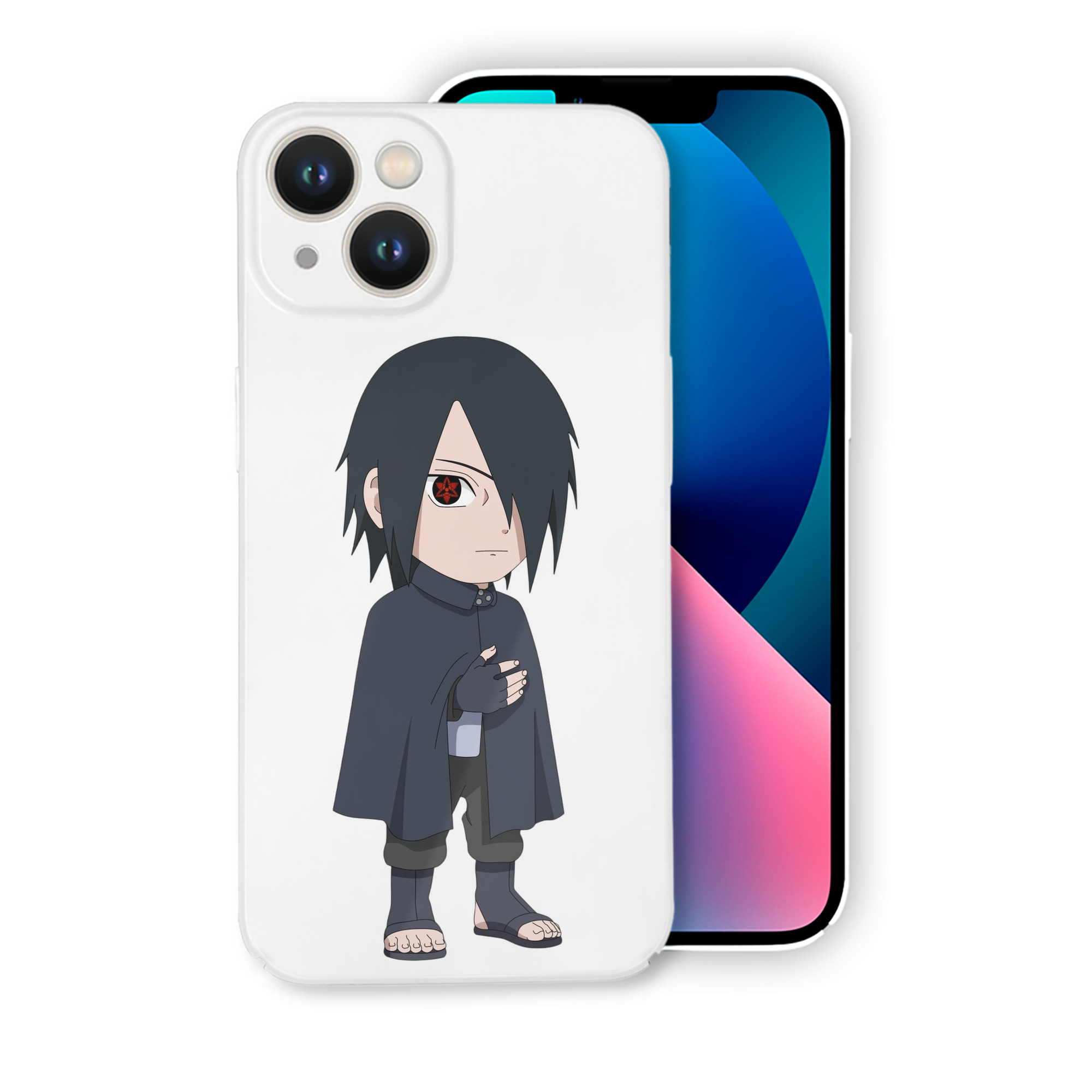 （画像用） NARUTO -ナルト- うちは サスケ Uchiha Sasuke 【iPhone 14シリーズ対応】ハードケース