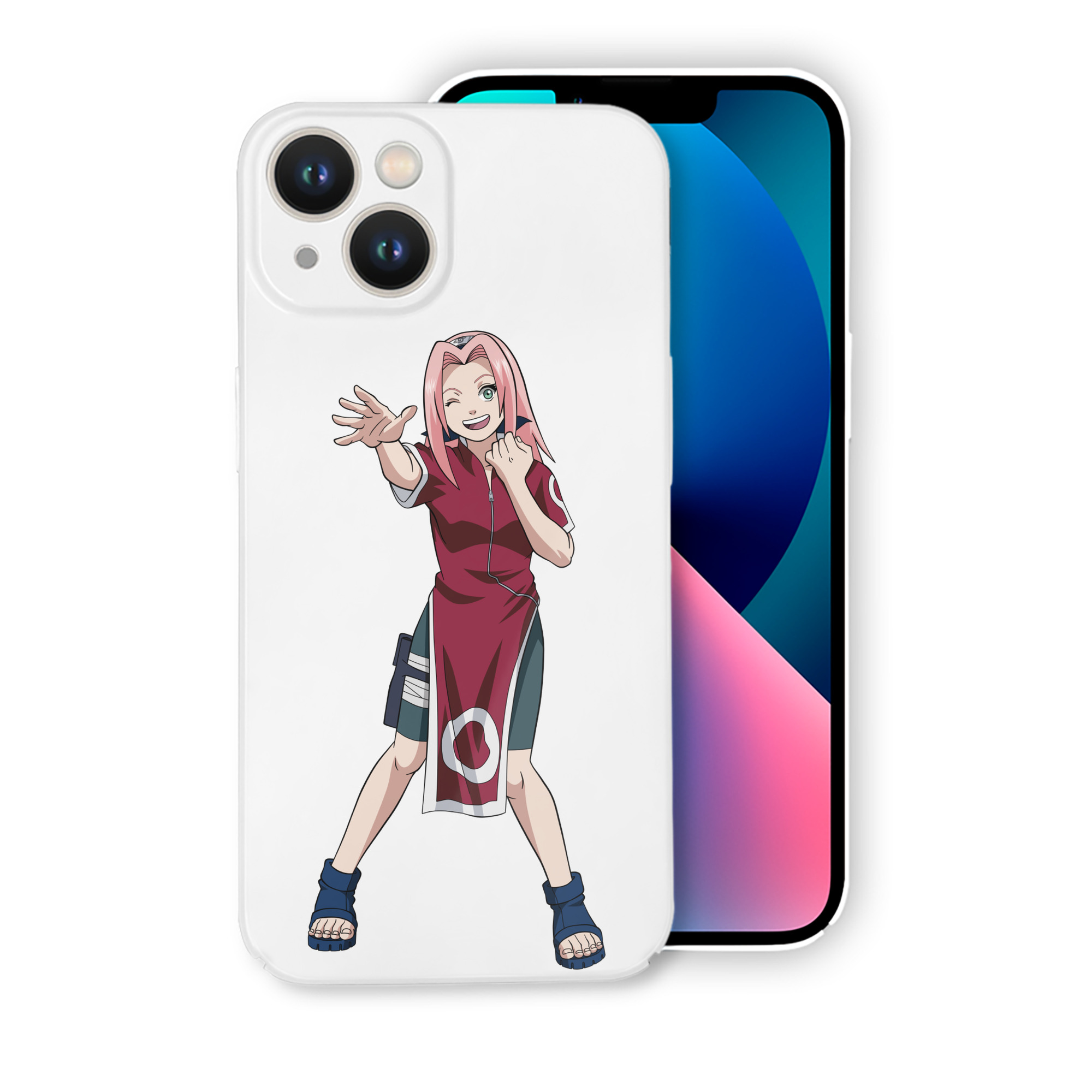 （画像用） NARUTO -ナルト- 春野サクラ Haruno Sakura 【iPhone 14シリーズ対応】ハードケース