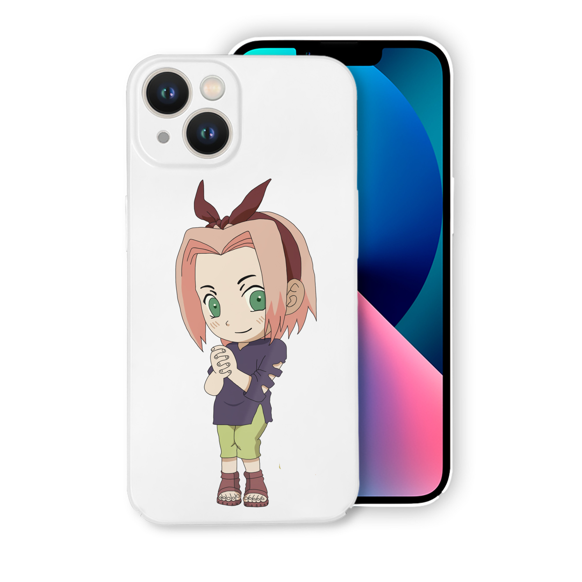 （画像用） NARUTO -ナルト- 春野サクラ Haruno Sakura 【iPhone 14シリーズ対応】ハードケース