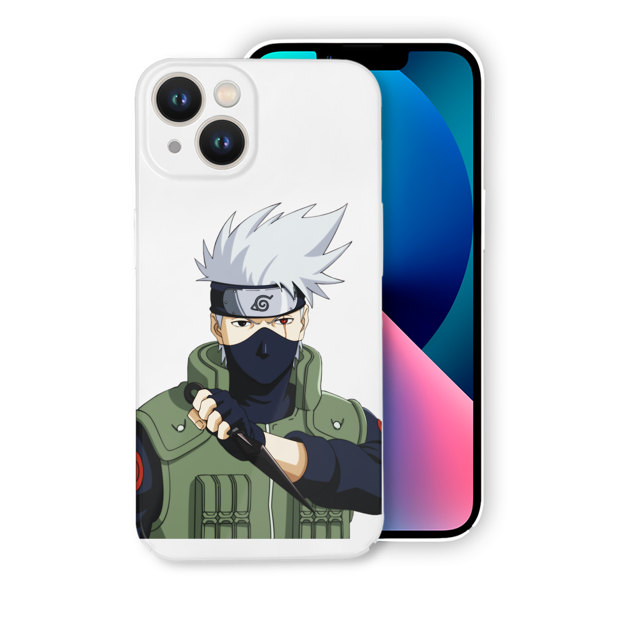 （画像用） NARUTO -ナルト- はたけ カカシ Hatake Kakashi 【iPhone 14シリーズ対応】ハードケース