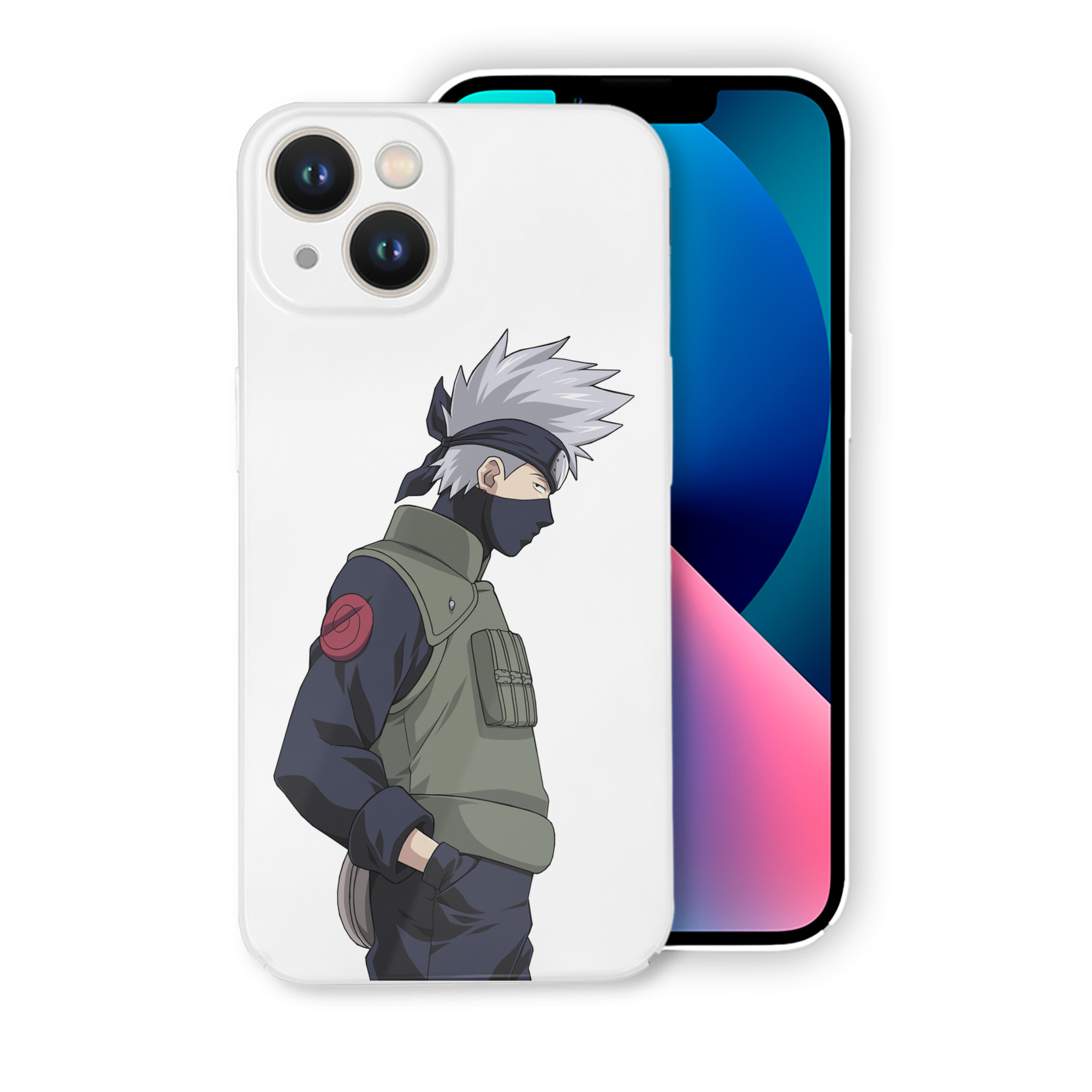 （画像用） NARUTO -ナルト- はたけ カカシ Hatake Kakashi 【iPhone 14シリーズ対応】ハードケース