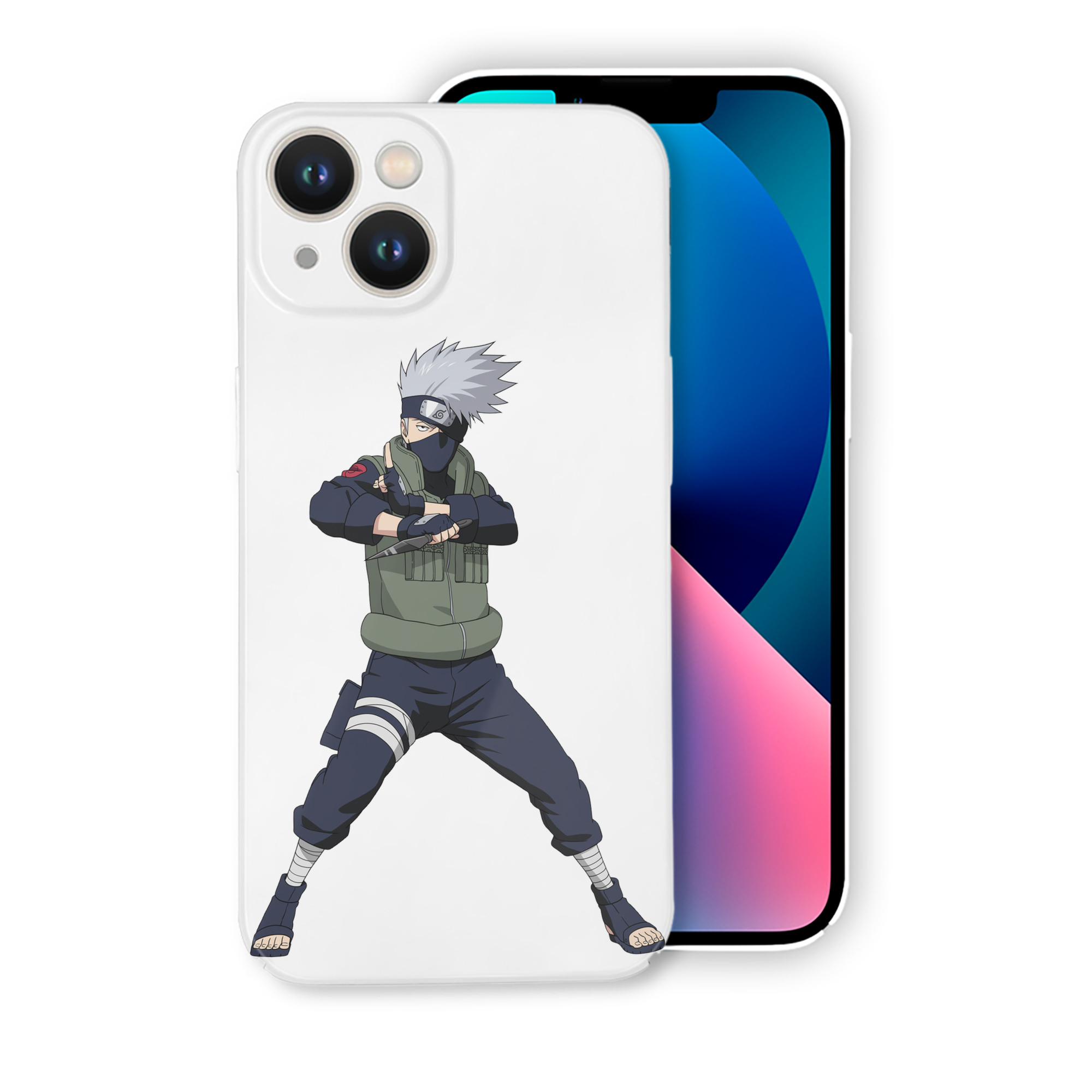 （画像用） NARUTO -ナルト- はたけ カカシ Hatake Kakashi 【iPhone 14シリーズ対応】ハードケース