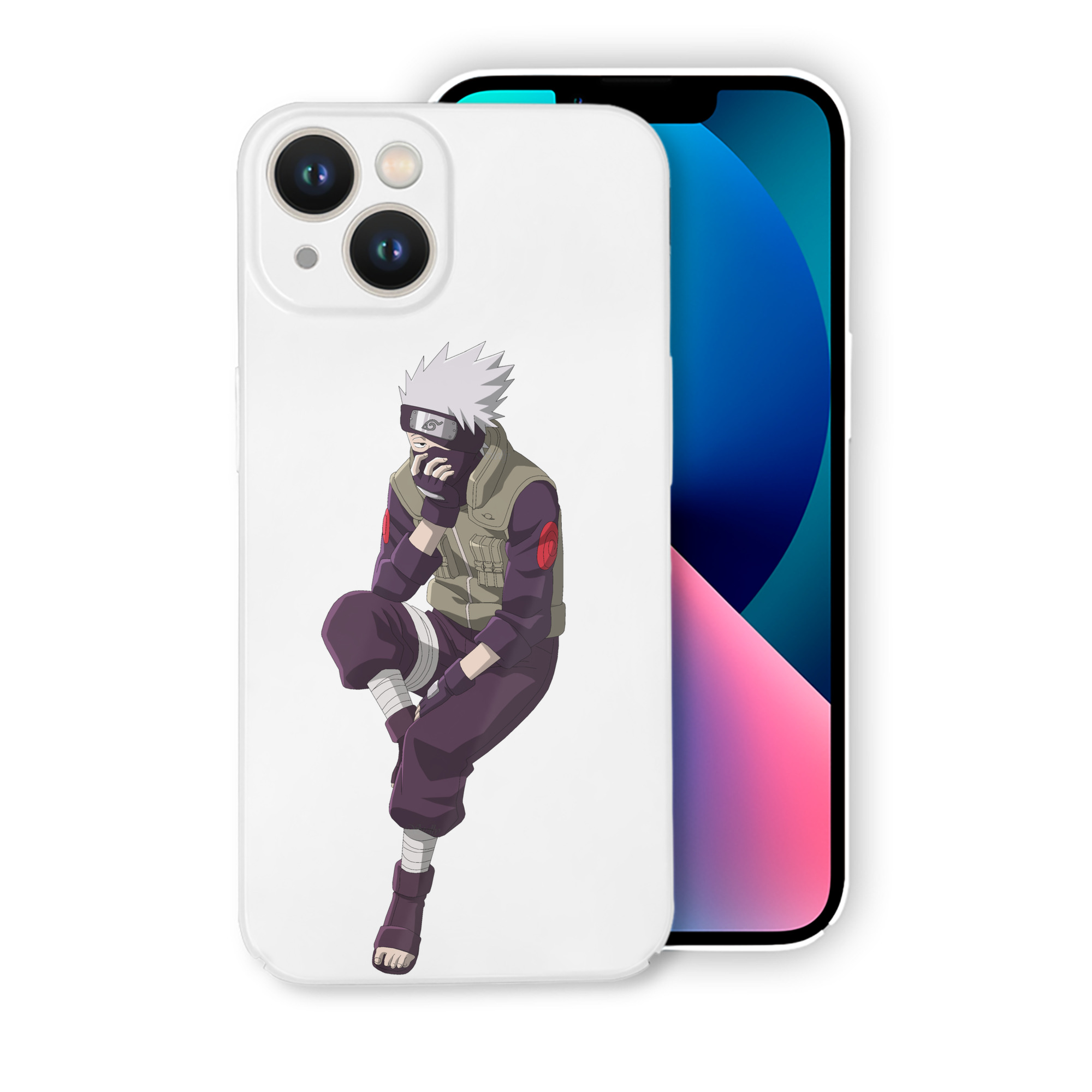 （画像用） NARUTO -ナルト- はたけ カカシ Hatake Kakashi 【iPhone 14シリーズ対応】ハードケース