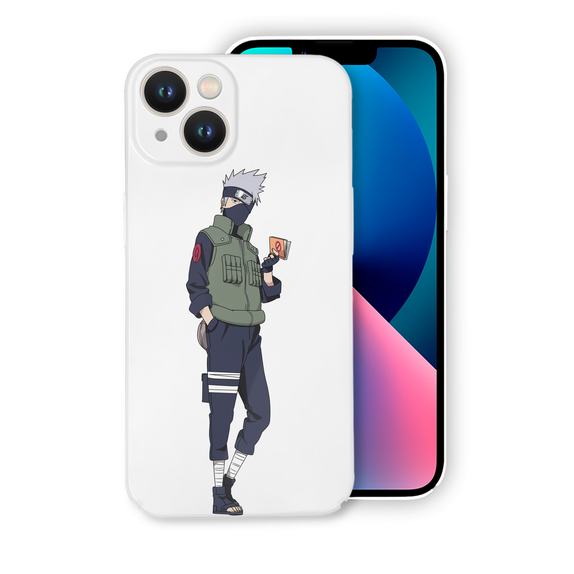 （画像用） NARUTO -ナルト- はたけ カカシ Hatake Kakashi 【iPhone 14シリーズ対応】ハードケース