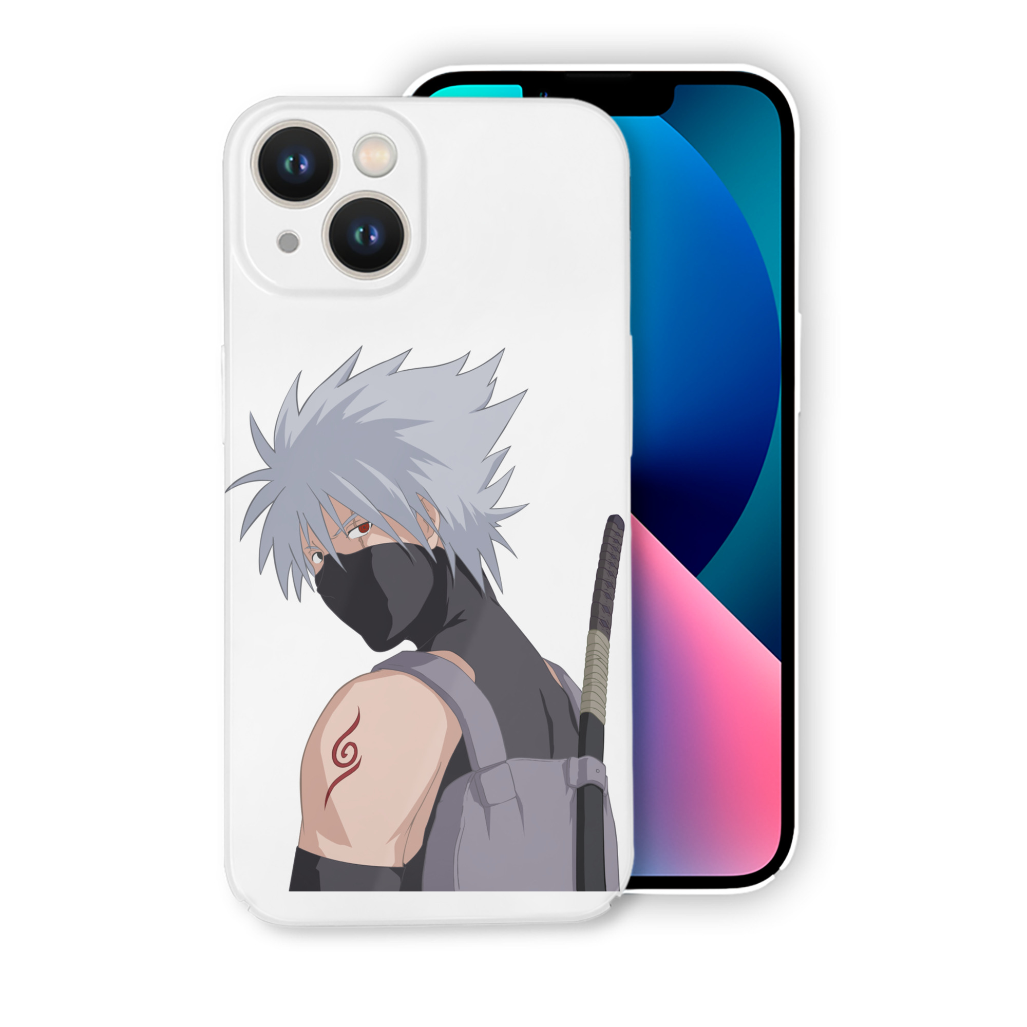 （画像用） NARUTO -ナルト- はたけ カカシ Hatake Kakashi 【iPhone 14シリーズ対応】ハードケース