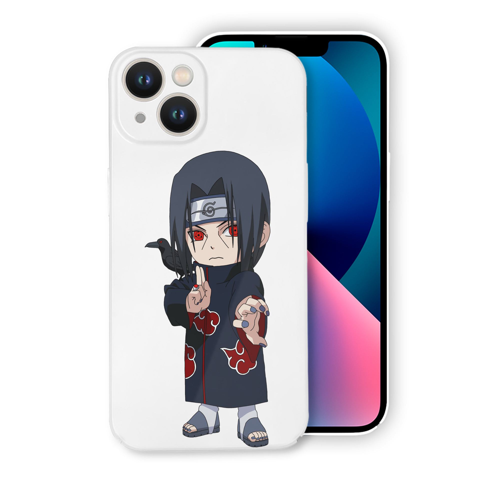 （画像用） NARUTO -ナルト- うちは イタチ Uchiha Itachi 【iPhone 14シリーズ対応】ハードケース