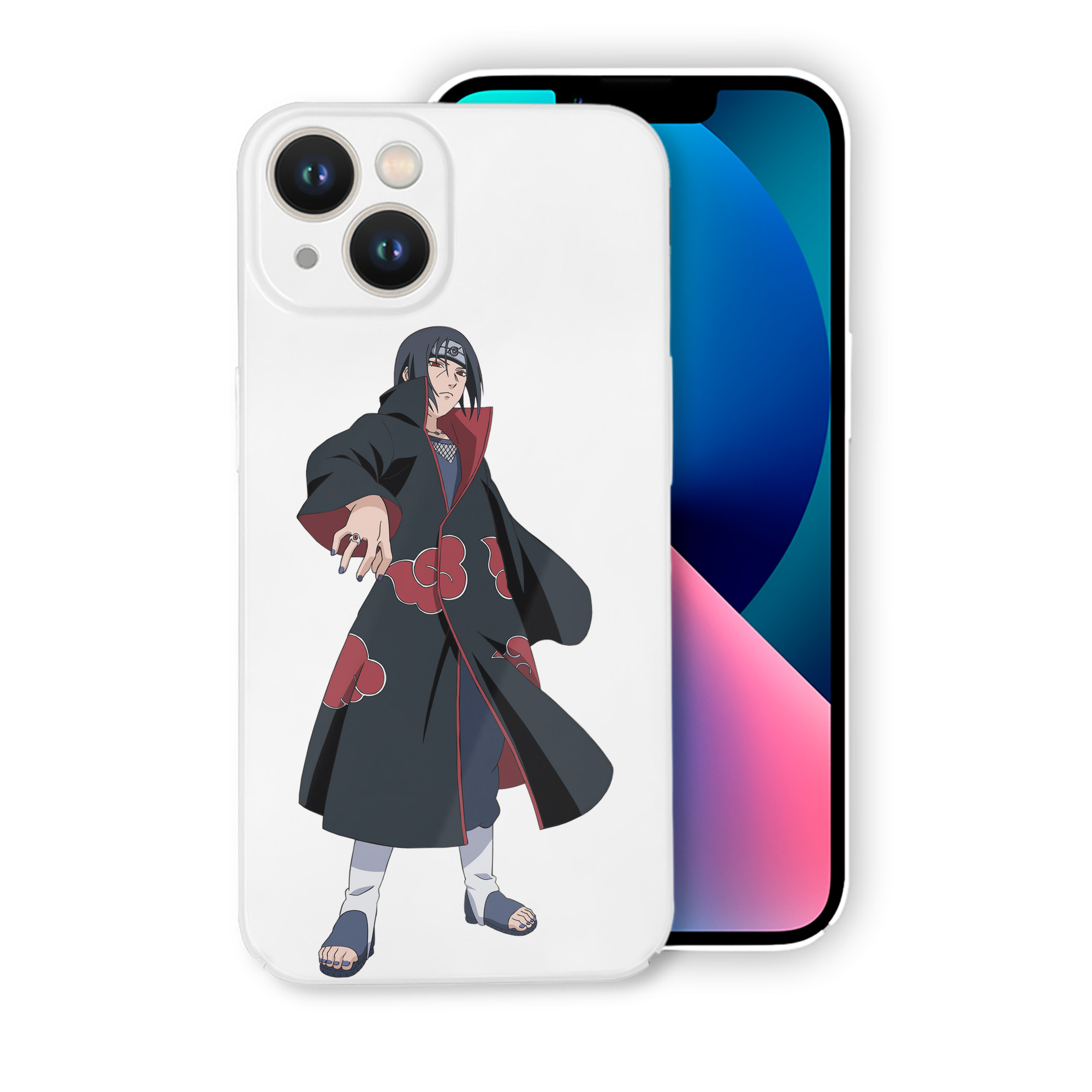 （画像用） NARUTO -ナルト- うちは イタチ Uchiha Itachi 【iPhone 14シリーズ対応】ハードケース